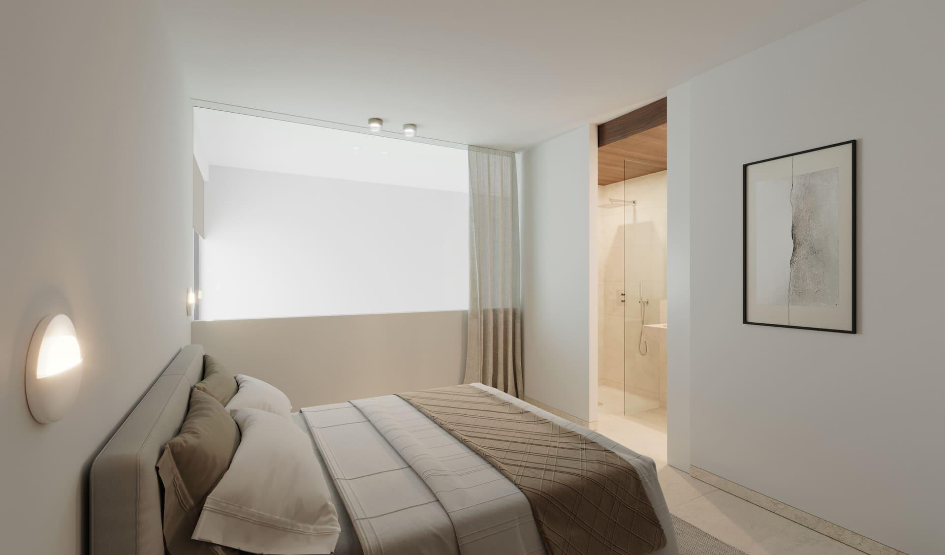 Entrance lobby and lift in 2-storey new-build development, Nueva Milla De Oro