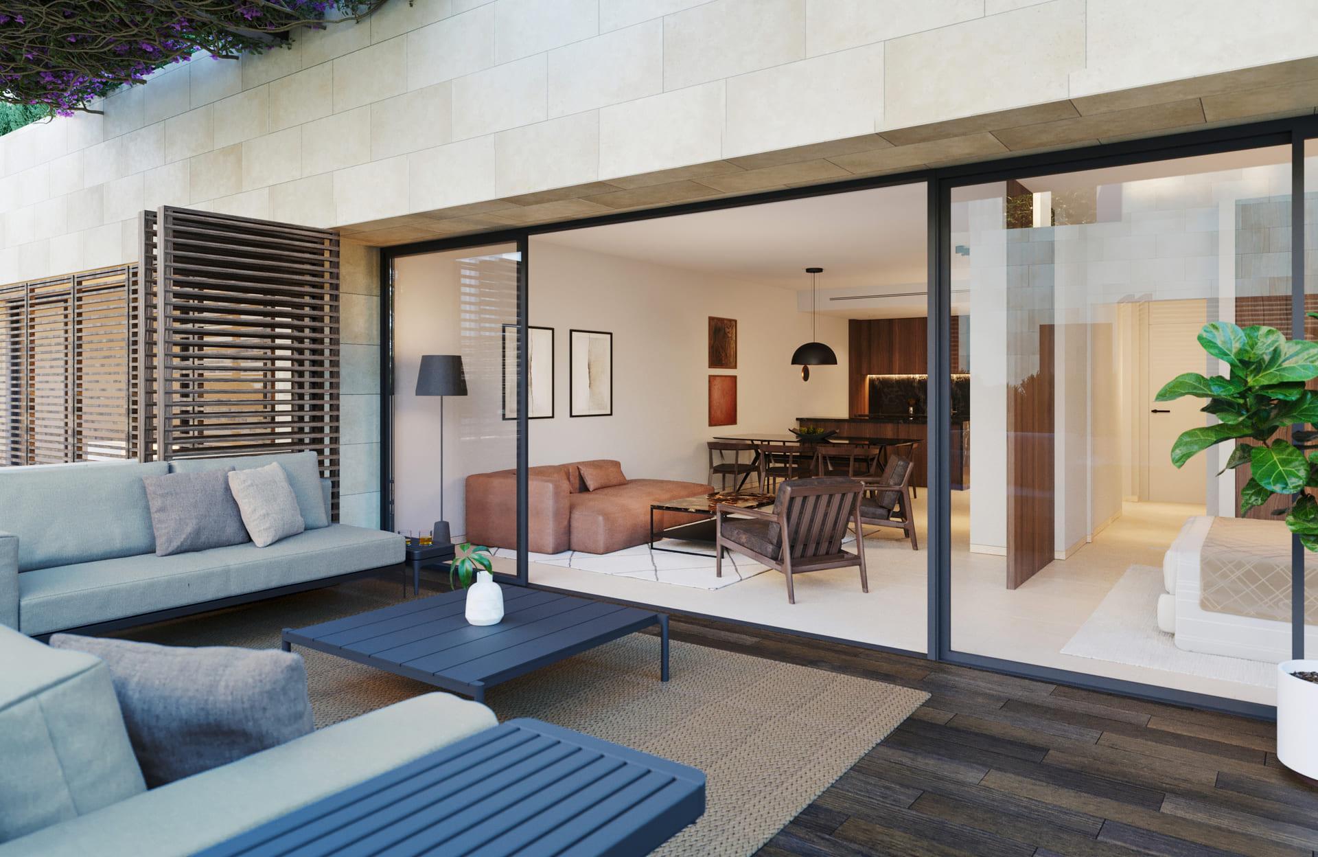 Terrace or outdoor space attached to ground-floor apartment, Nueva Milla De Oro