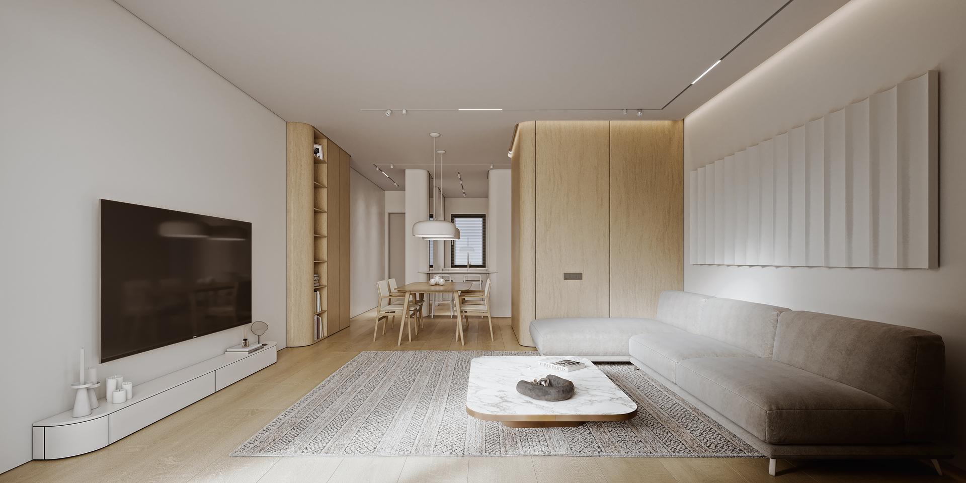 Floor plan of the 157m2 2-bedroom penthouse in Calaburra, Mijas