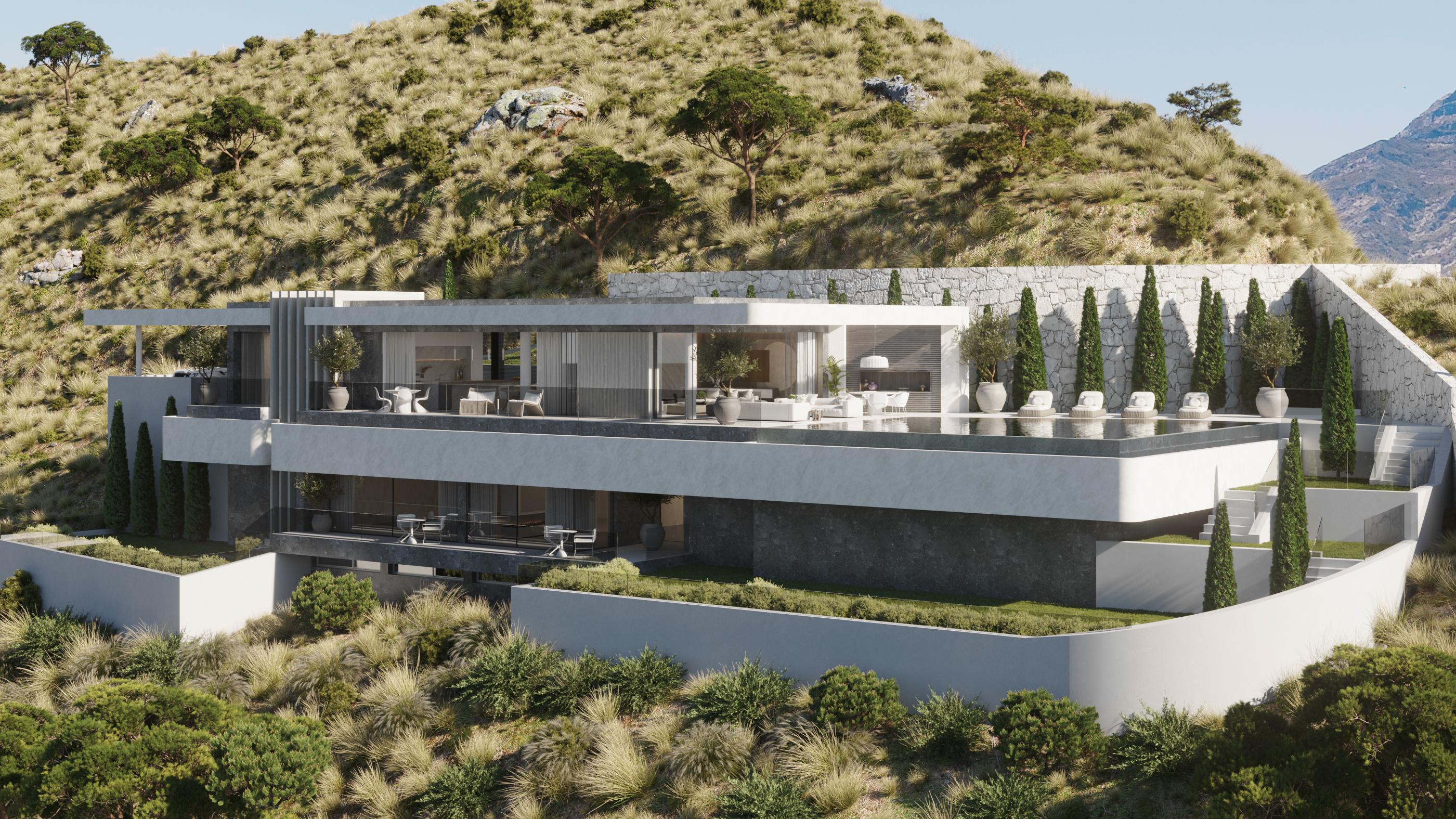 Interior room in 3-bedroom new-build villa, El Madroñal, Benahavis