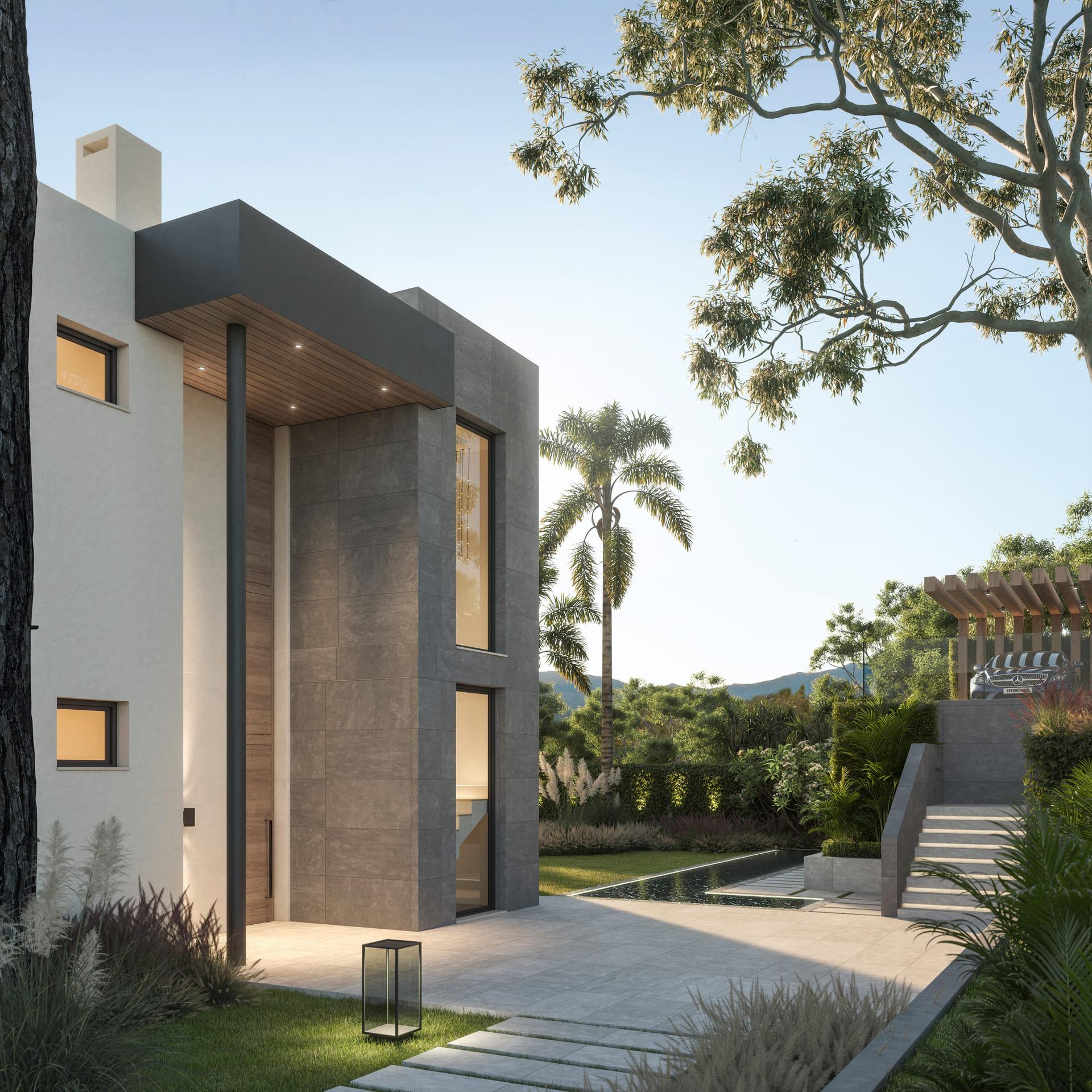 Outdoor seating area on 1,166m2 villa plot, Hipodromo, Mijas