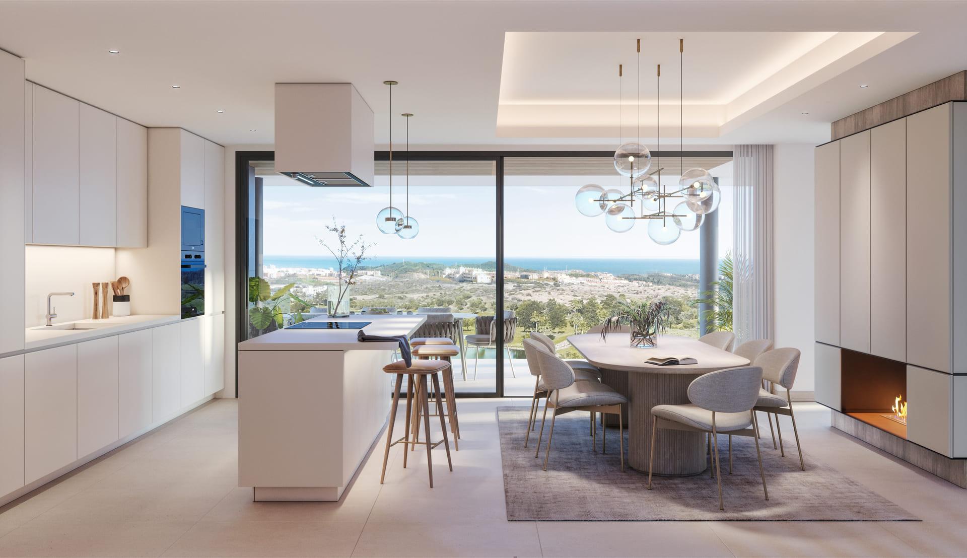 Kitchen fitting detail in 5-bedroom new-build villa, Hipodromo, Mijas