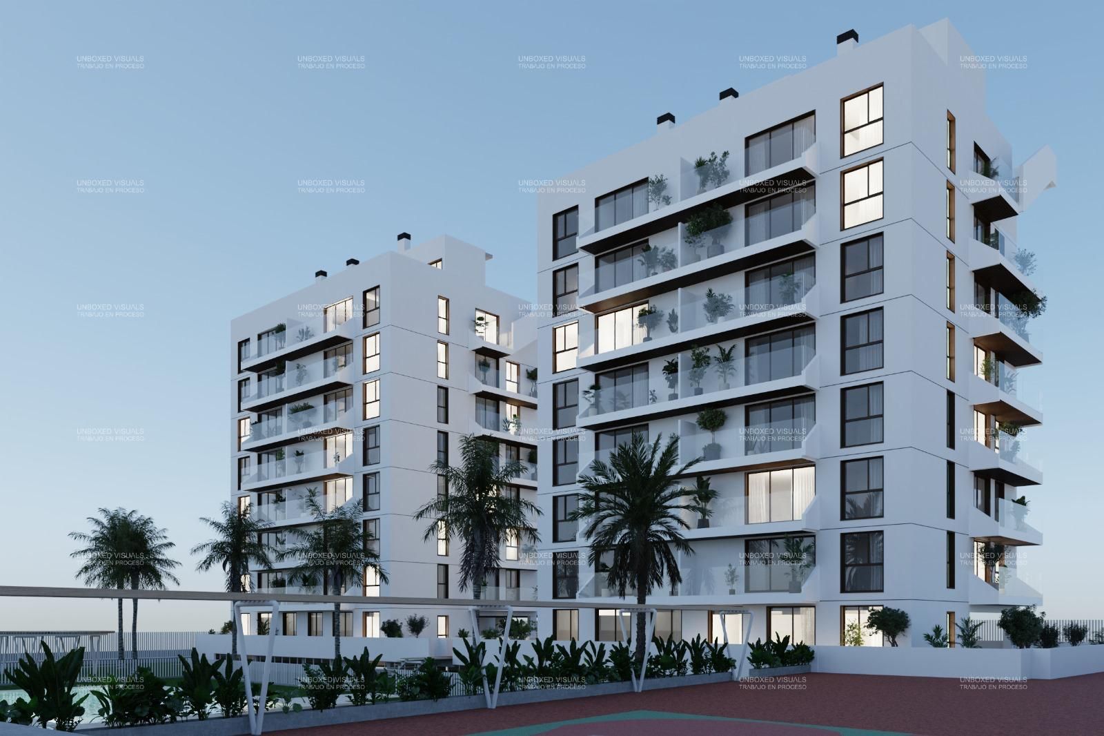 Private terrace on 8th floor of new-build penthouse, Centro, Guardamar Del Segura