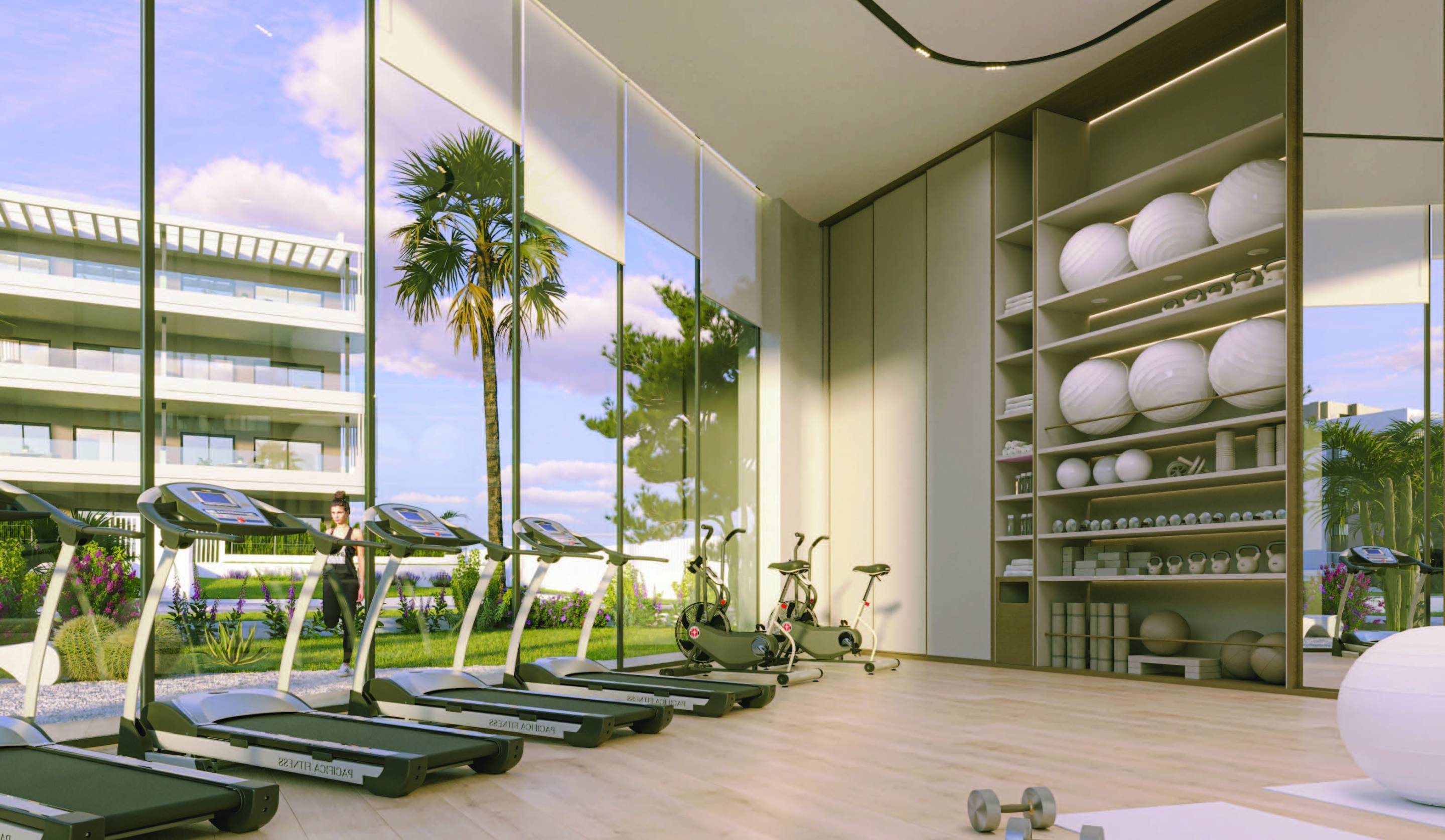 Private solarium terrace with sea views, penthouse in El Limonar
