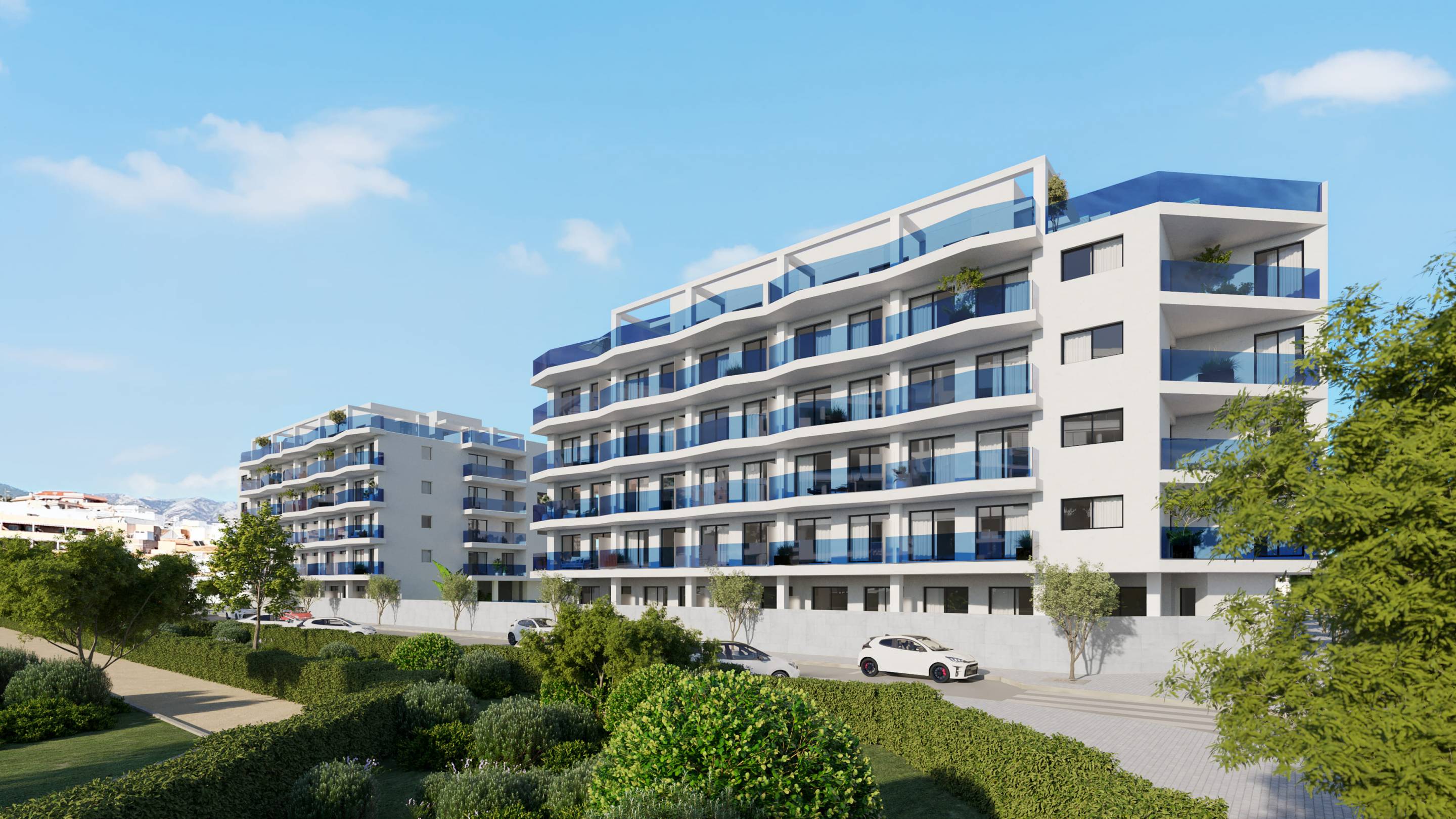 Second interior view of apartment living space, Las Flores, Mijas
