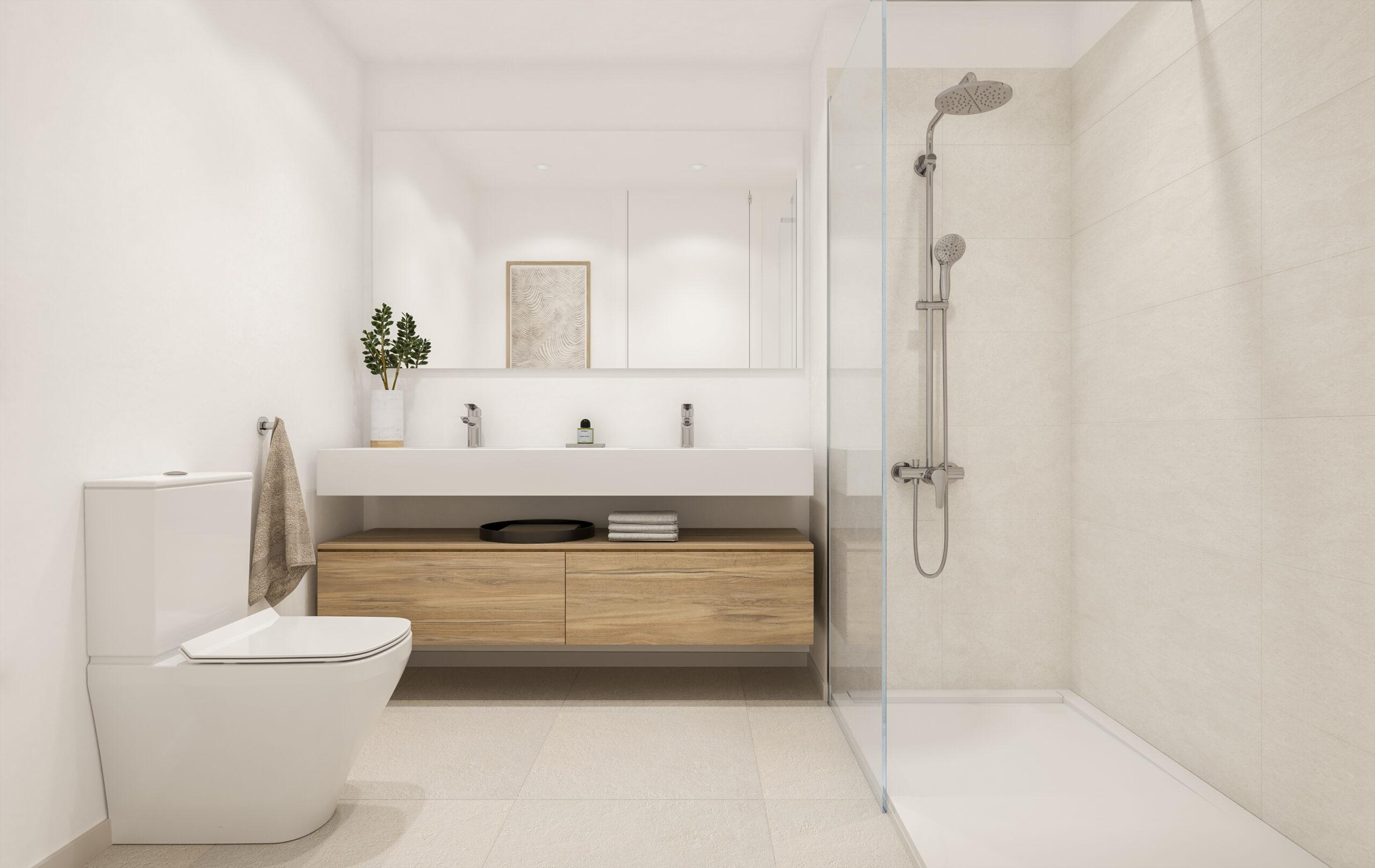 Second bathroom in 3-bedroom new-build apartment, Estepona Golf, Estepona