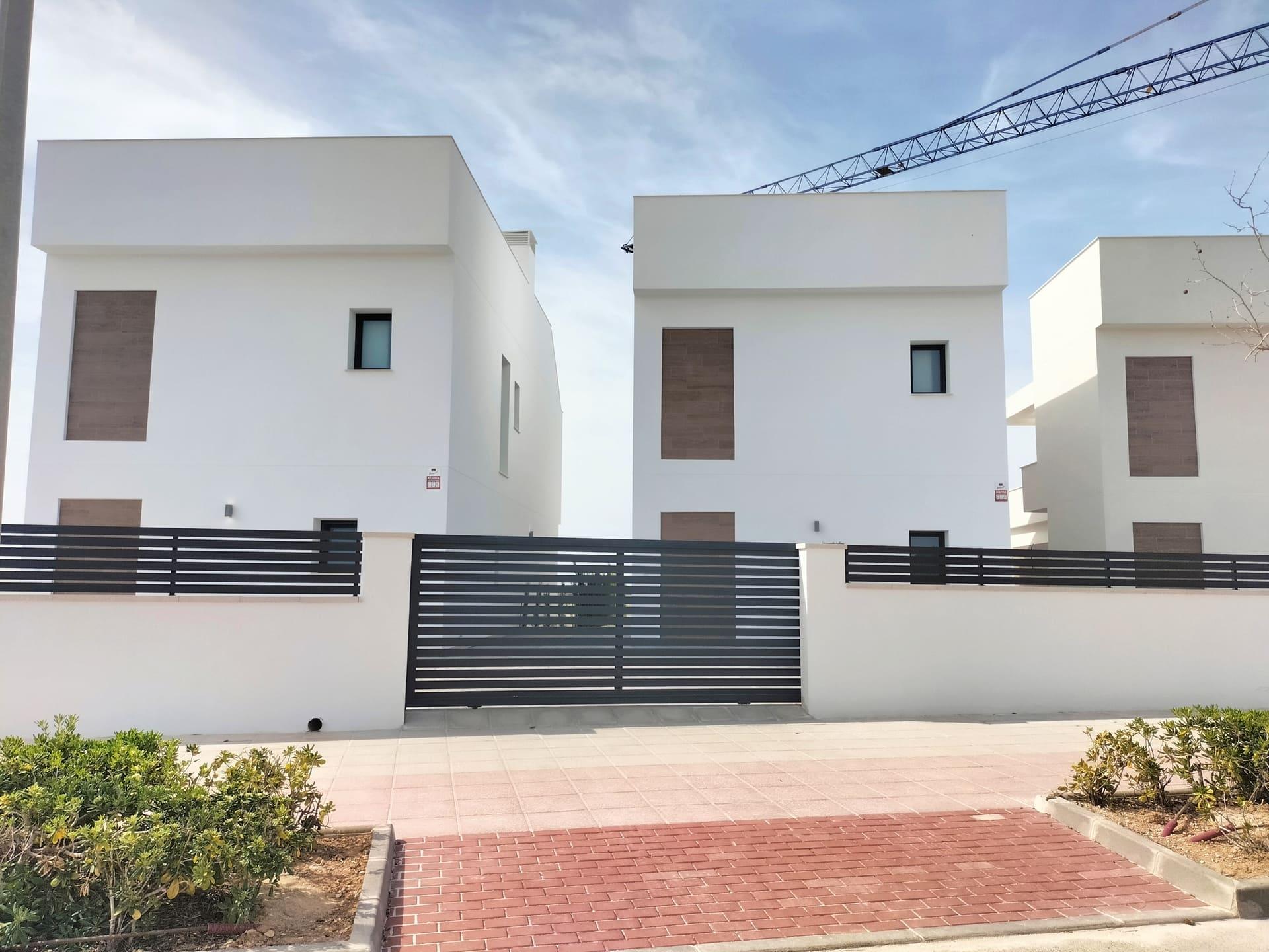 Interior finish detail in living area of new-build villa, Pinar de Campoverde