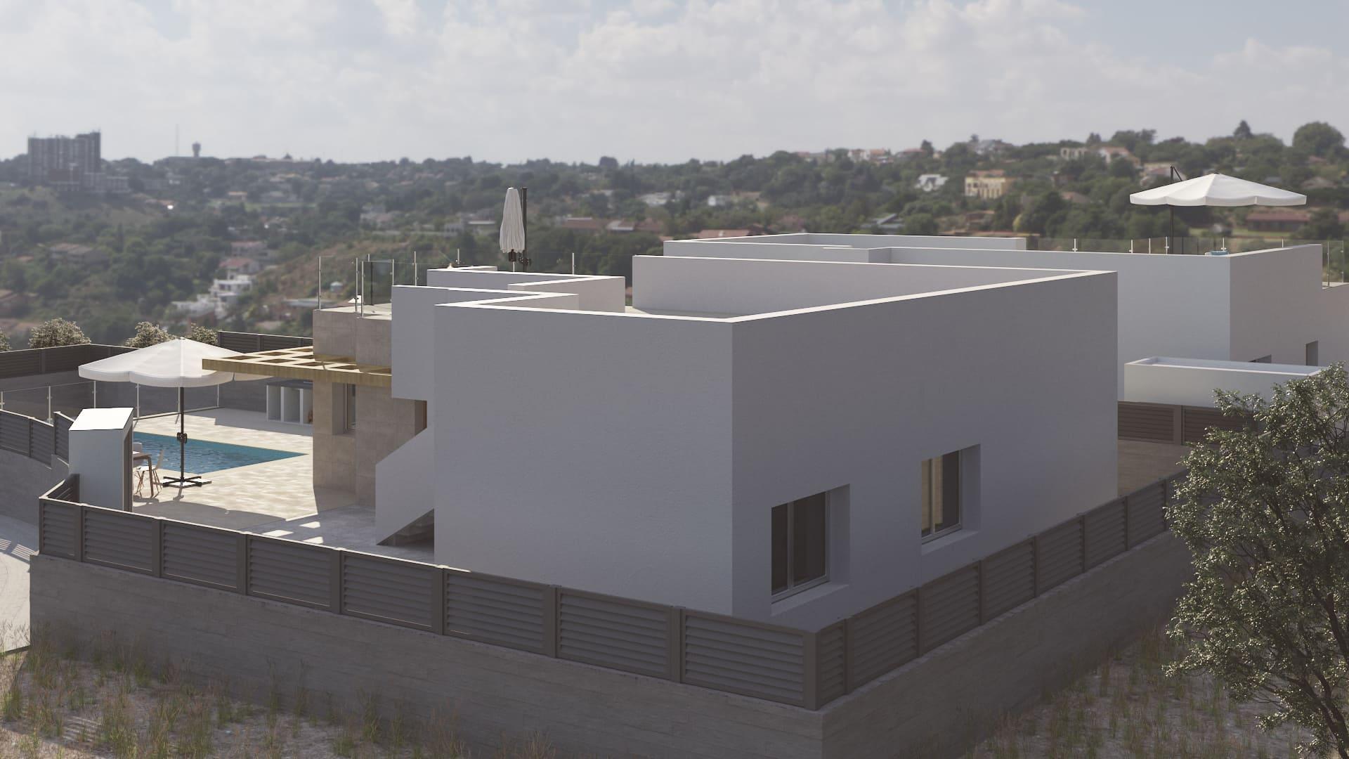 Second bedroom in new-build villa, La Alberca, Polop