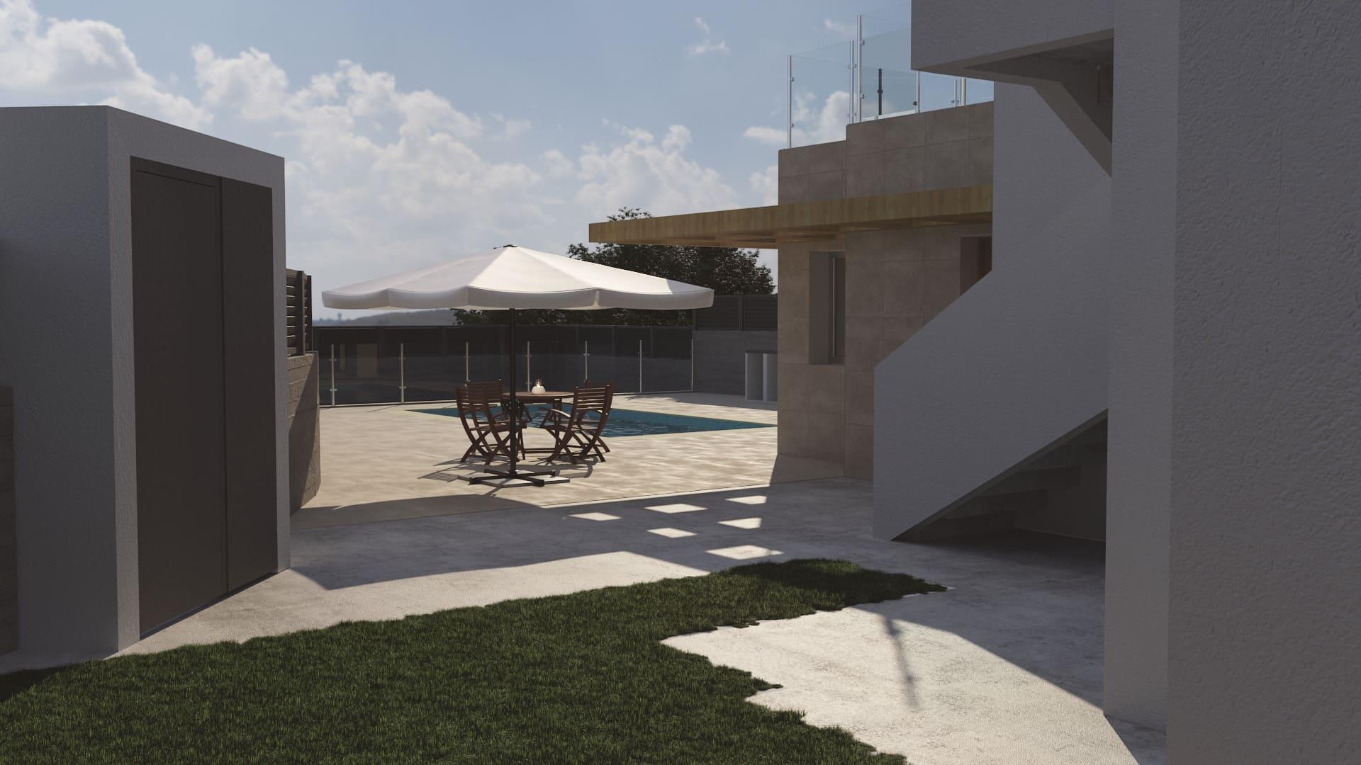 Second bathroom in 3-bedroom new-build villa, La Alberca, Polop