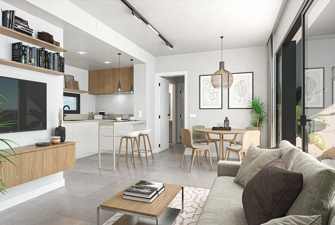 Bathroom with modern fittings in new-build apartment, Zona Rincón Alto
