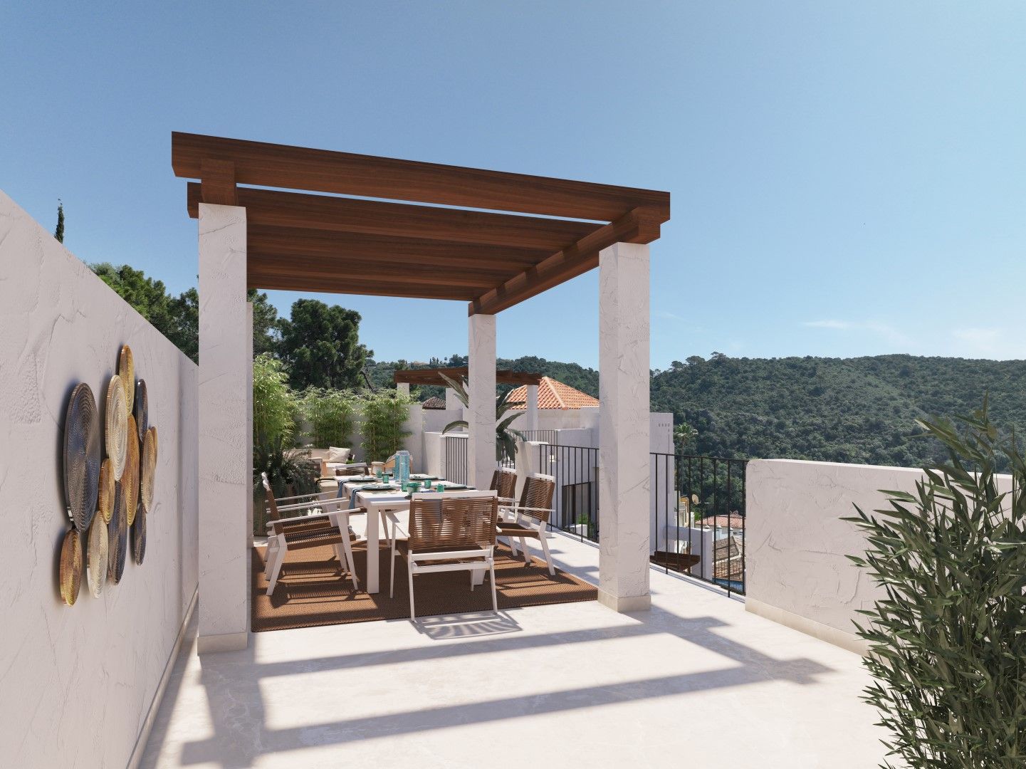 Fitted kitchen with units and worktop in new-build apartment, Benahavis