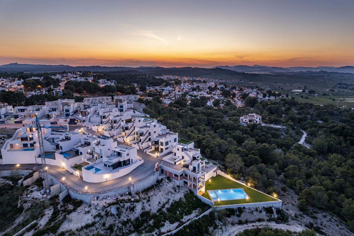 Driveway with two private parking spaces at new-build villa, Bellavista, San Miguel De Salinas