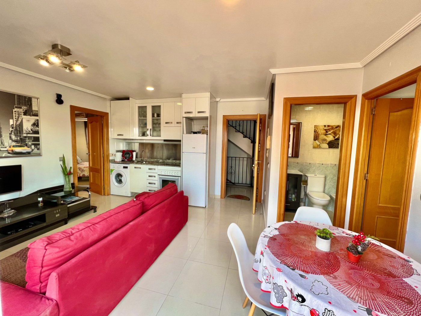 Kitchen detail showing units and worktop, 2-bedroom penthouse in Centro, Torrevieja