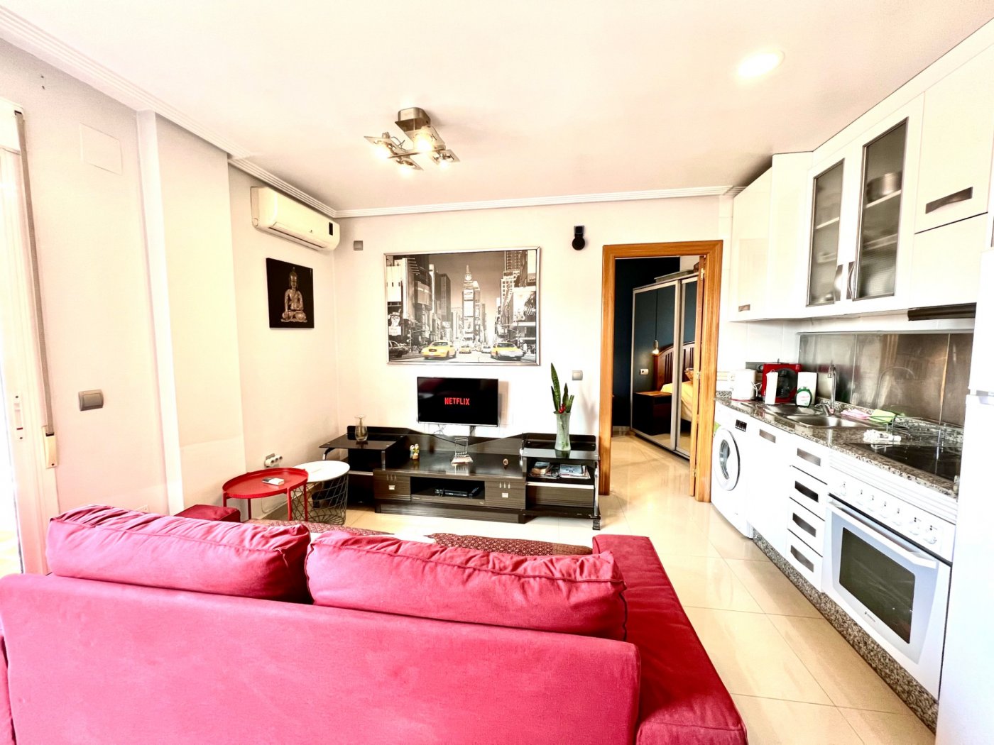 Rooftop view from 4th-floor terrace, penthouse in Centro, Torrevieja