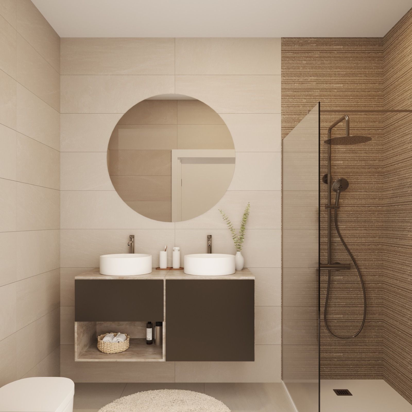 Open-plan interior of new-build penthouse on the 7th floor, Playa de los Boliches, Fuengirola