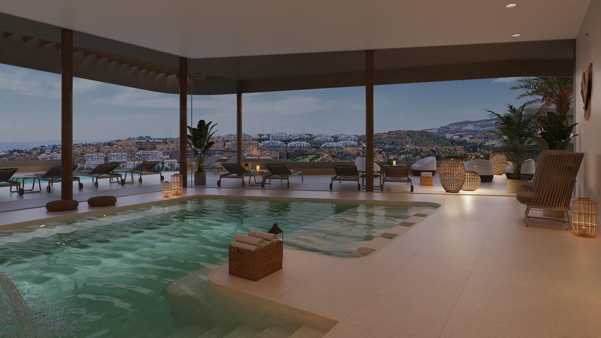 Site plan of 25-home new-build residential development, La Cala de Mijas
