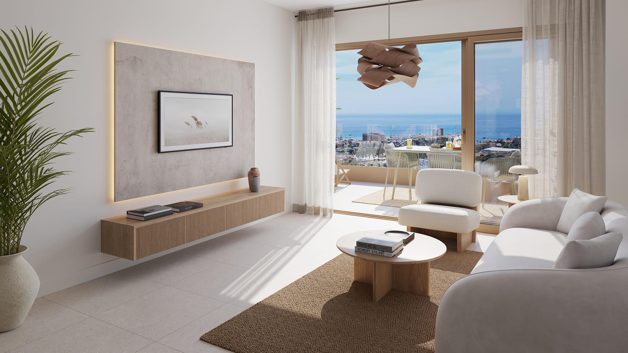 Second bathroom in ground-floor 3-bedroom new-build apartment, La Cala de Mijas