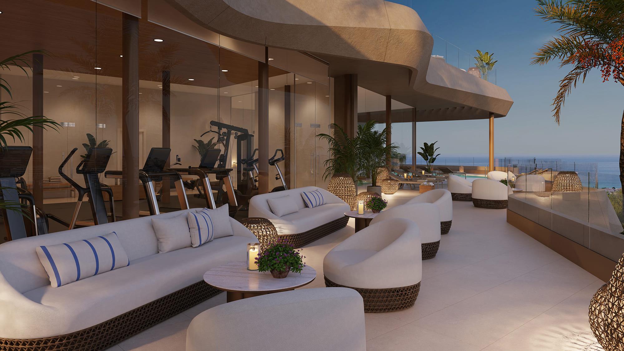 Second bedroom with window in new-build apartment, La Cala de Mijas