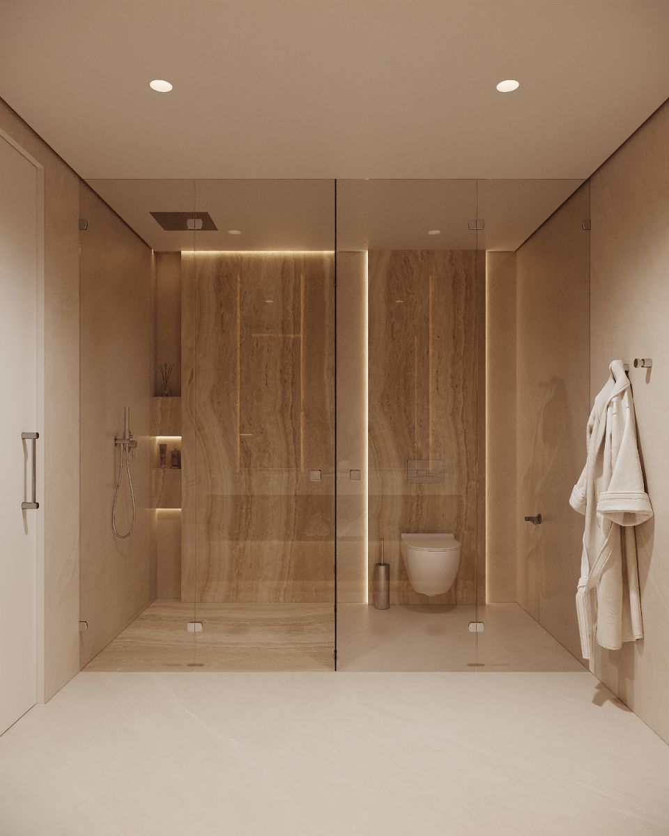 Hallway with storage, new-build 3-bedroom penthouse, Nueva Milla De Oro