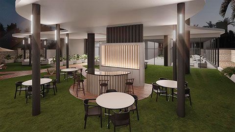 Open-plan interior of 3-bedroom new-build apartment in Playa Arenal-Bol, Calpe