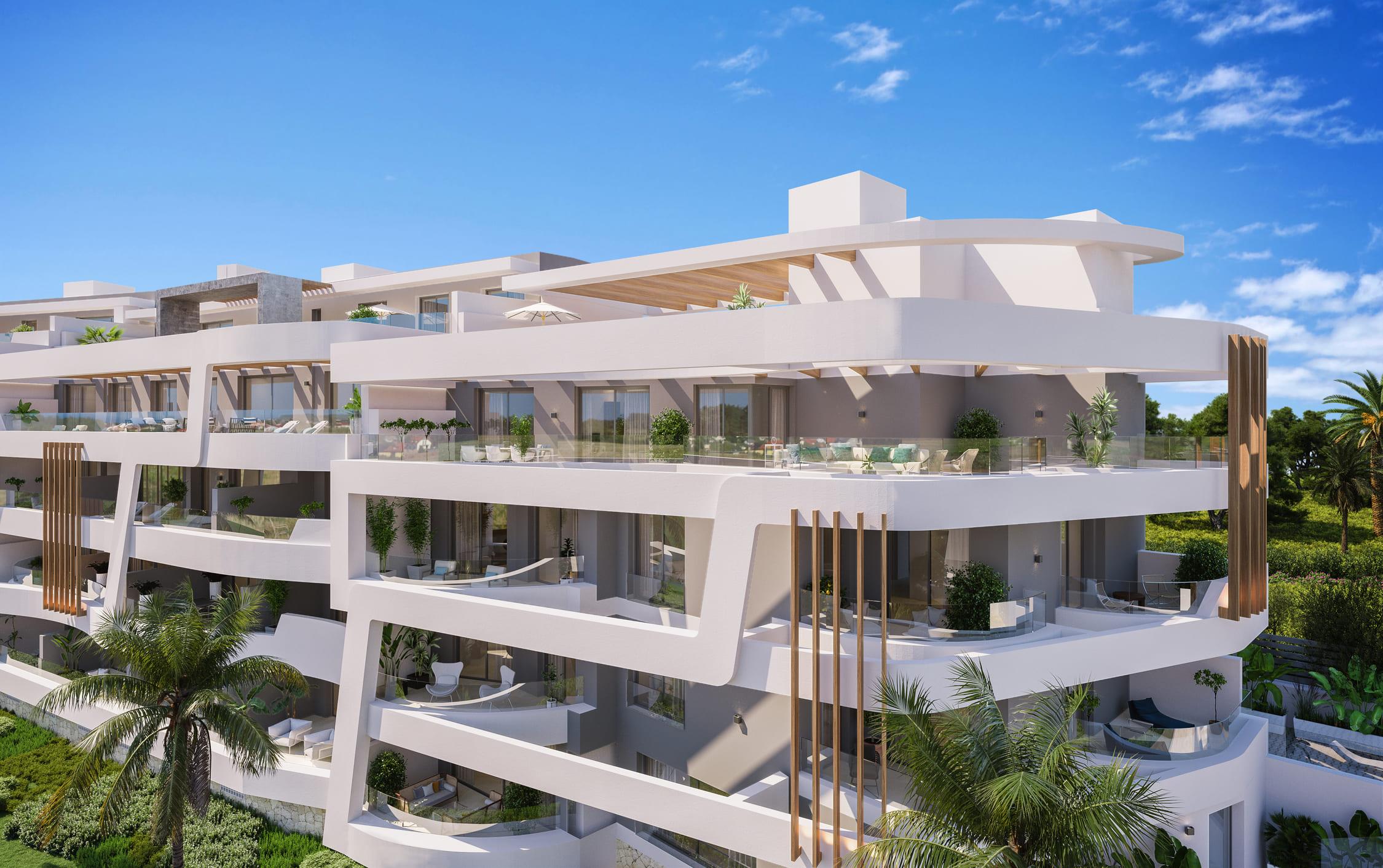 Kitchen in 3-bedroom new-build penthouse, Guadalmina Alta, Marbella