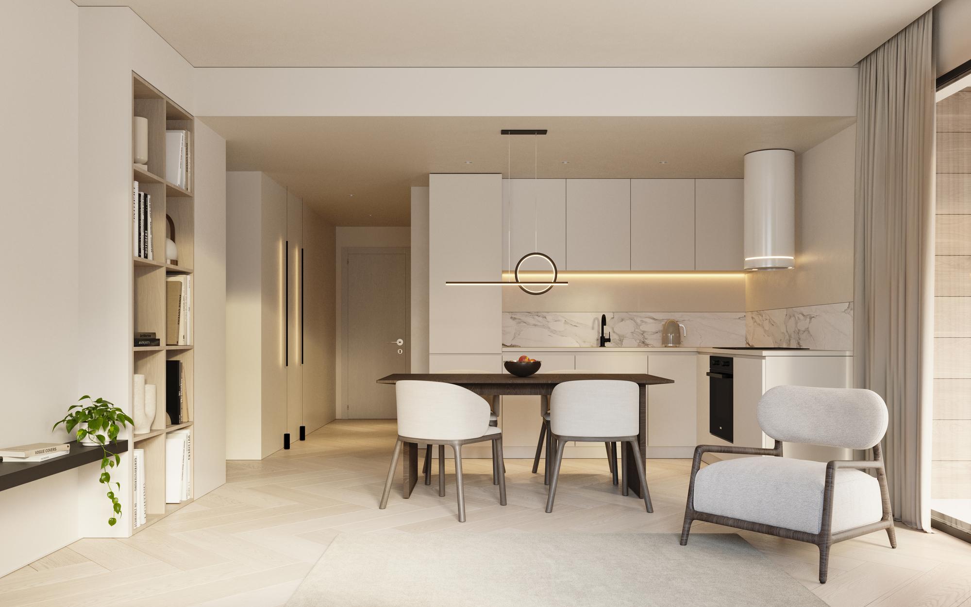 Built-in wardrobe system in master bedroom, new-build apartment, Playa Arenal-Bol, Calpe