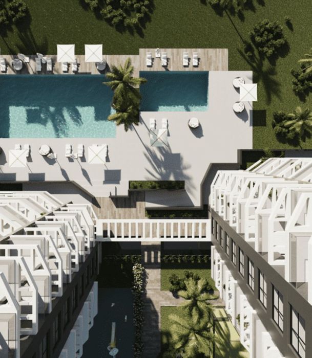 Terrace with outdoor furniture arrangement, 10th-floor apartment, Playa Arenal-Bol
