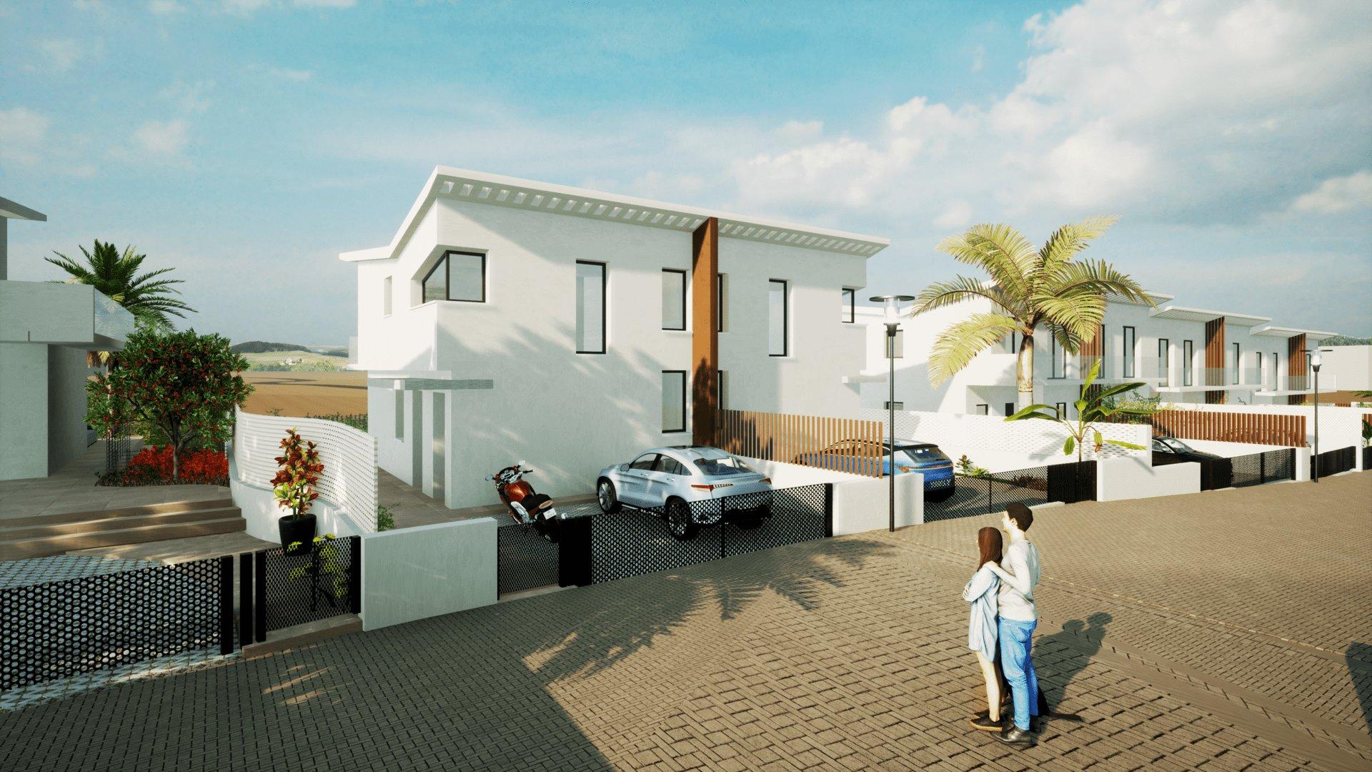 Garage with EV charging point in new-build townhouse, La Cala Golf