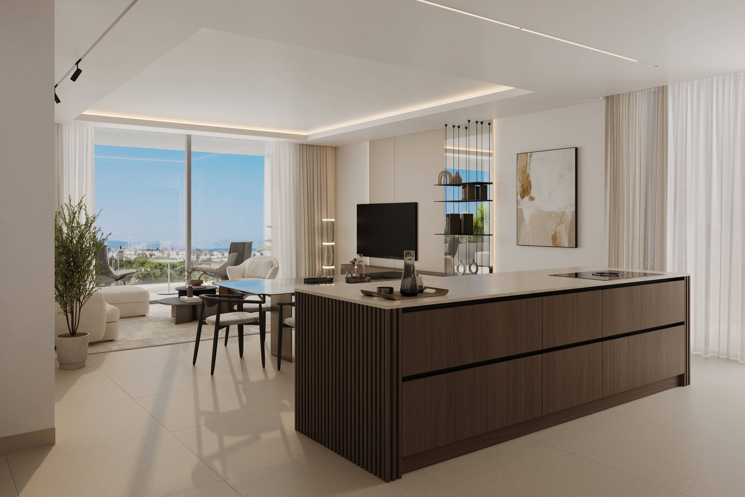 Second bedroom with fitted furniture in new-build bungalow, San Pedro, Marbella