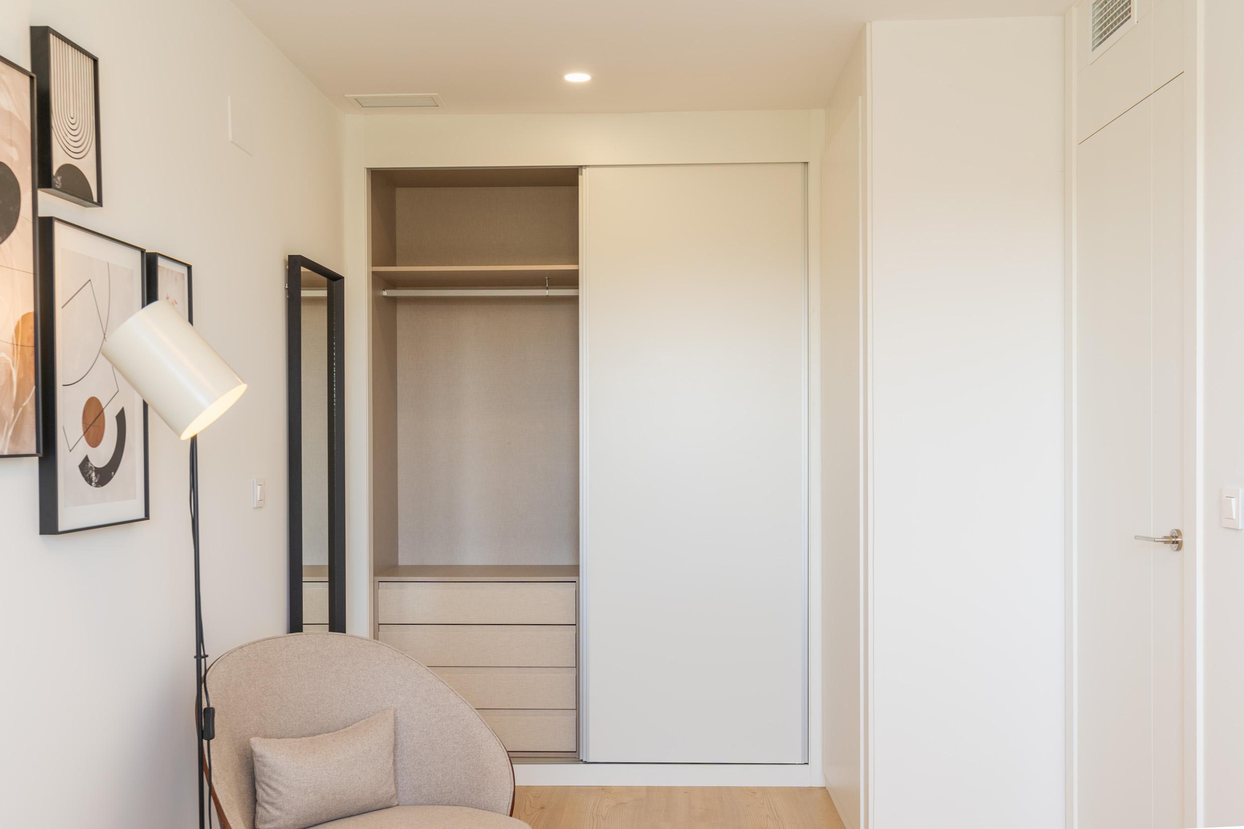 Kitchen worktop and appliance space in new-build townhouse, Montebello
