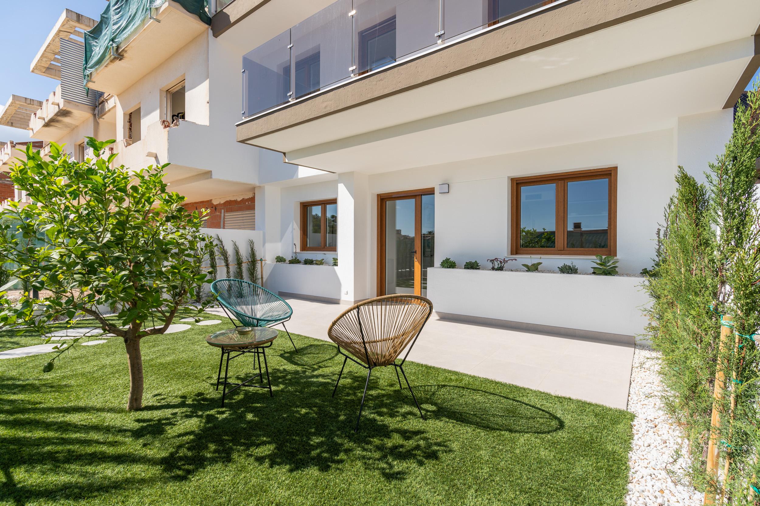 Upper level floor plan of new-build townhouse, Montebello, La Nucía