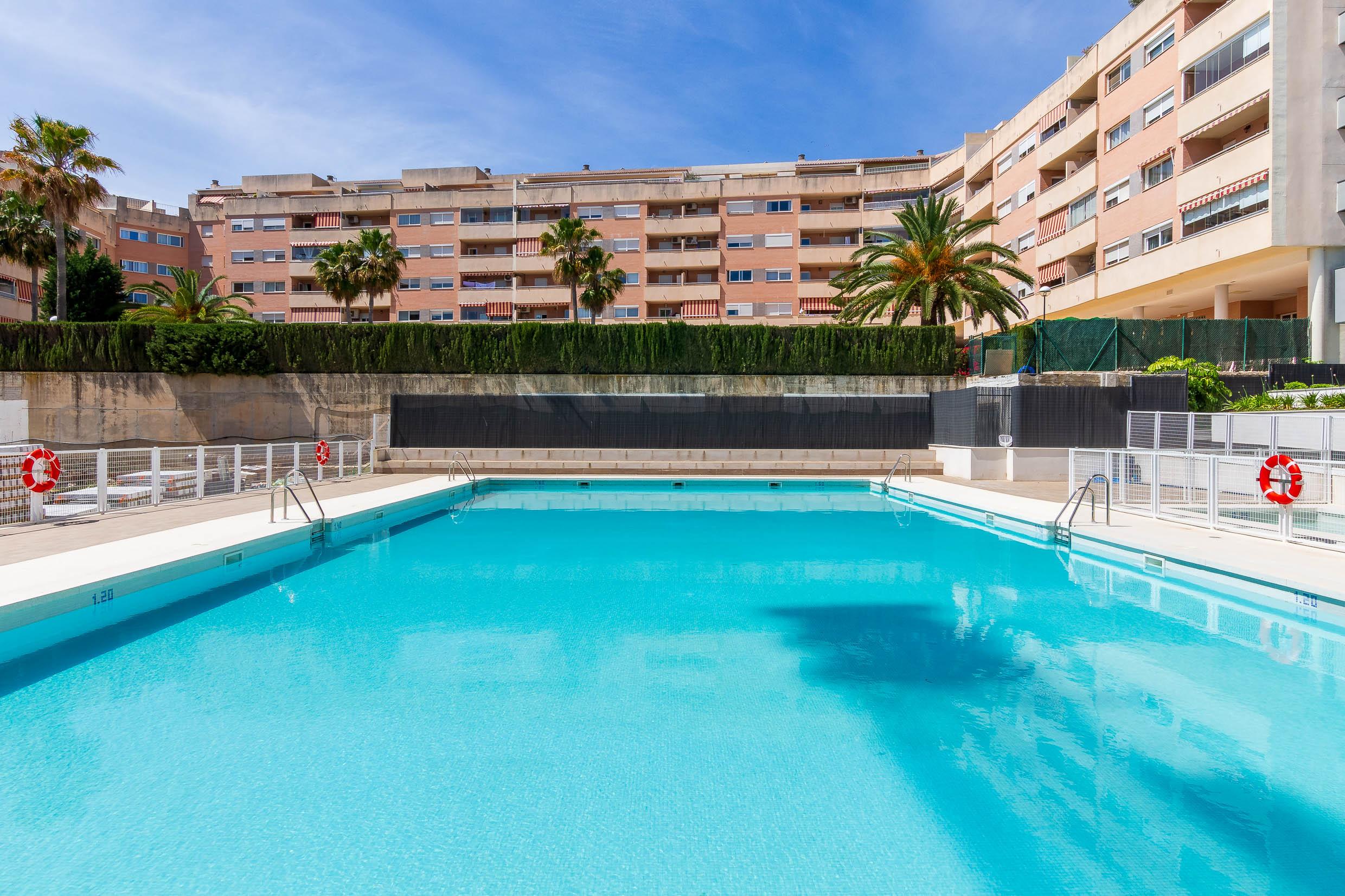 Elevated view of Las Lagunas new-build development site, Mijas