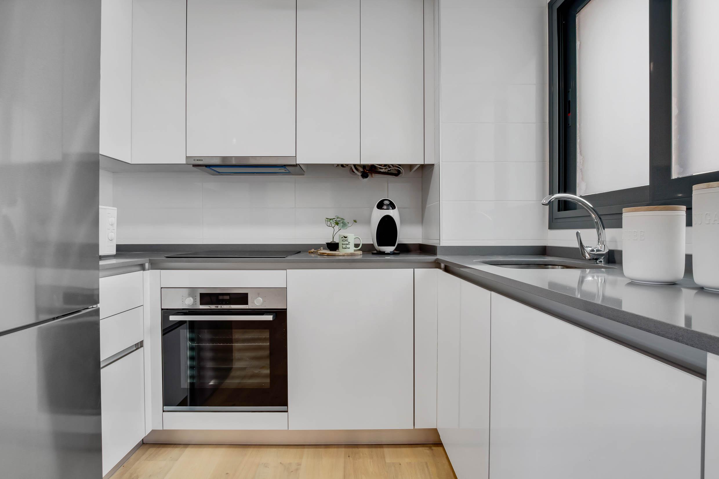 Interior render showing floating floors in new-build penthouse, Las Lagunas