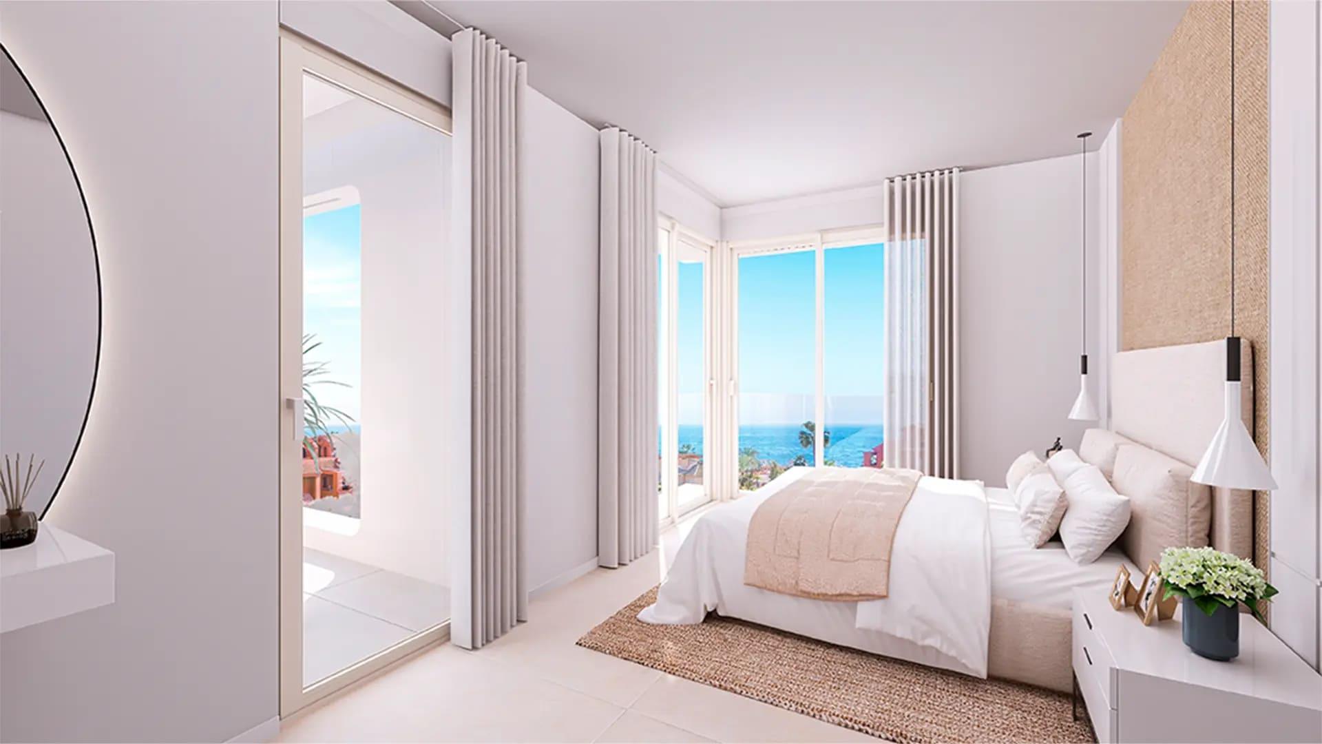 Second bedroom in new-build penthouse, La Galera, Estepona