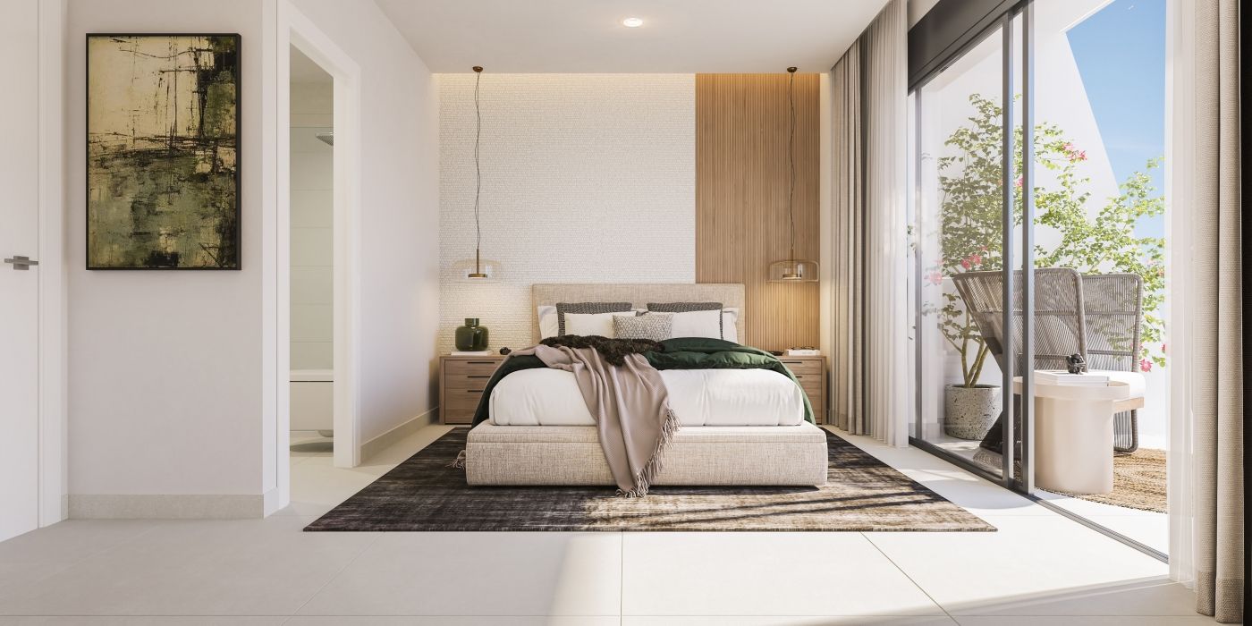 En-suite bathroom in 3-bedroom new-build villa, Whater Gardens, Estepona