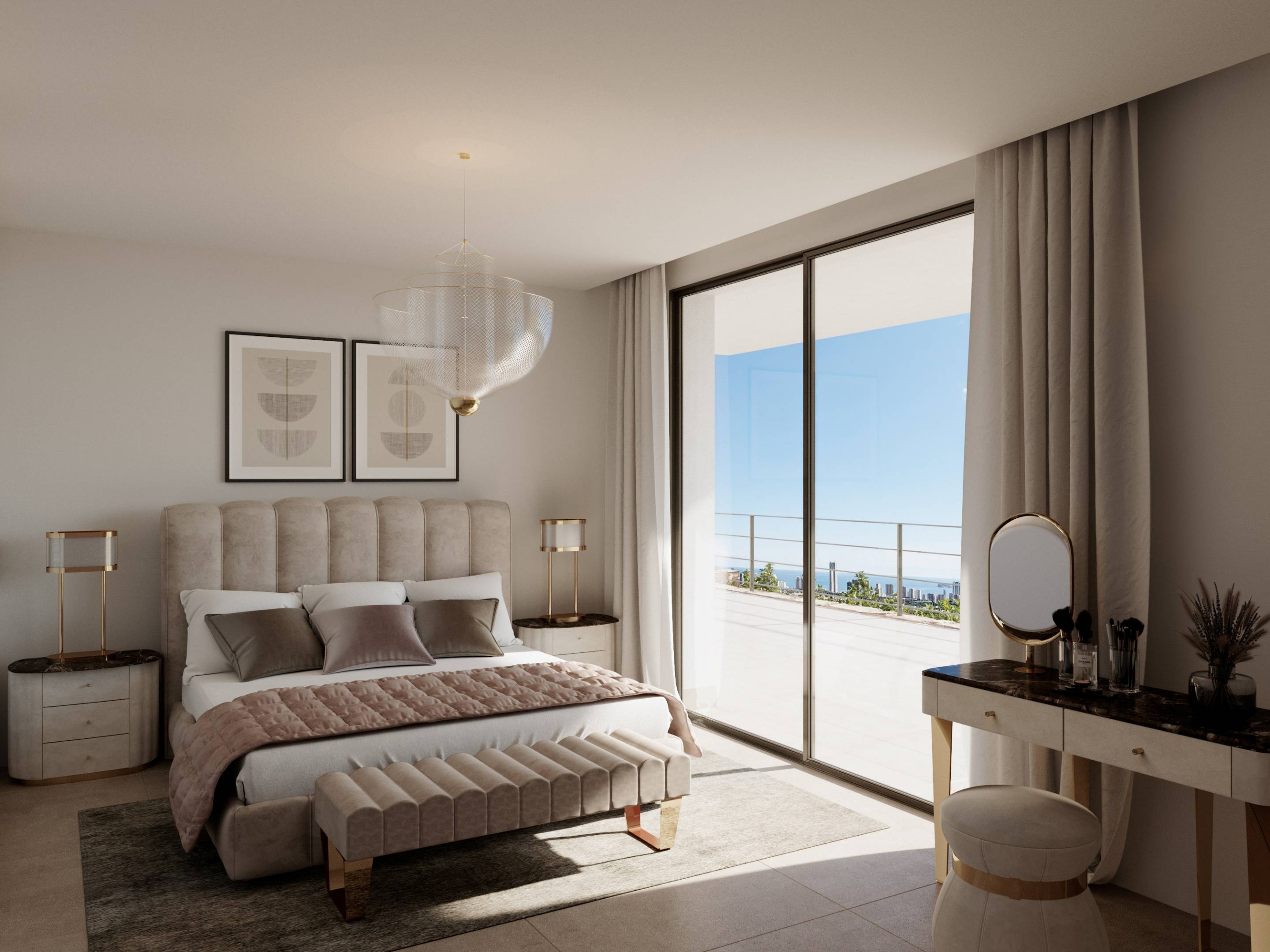 Private garden and 590m2 plot of new-build villa, Sierra Cortina, Finestrat