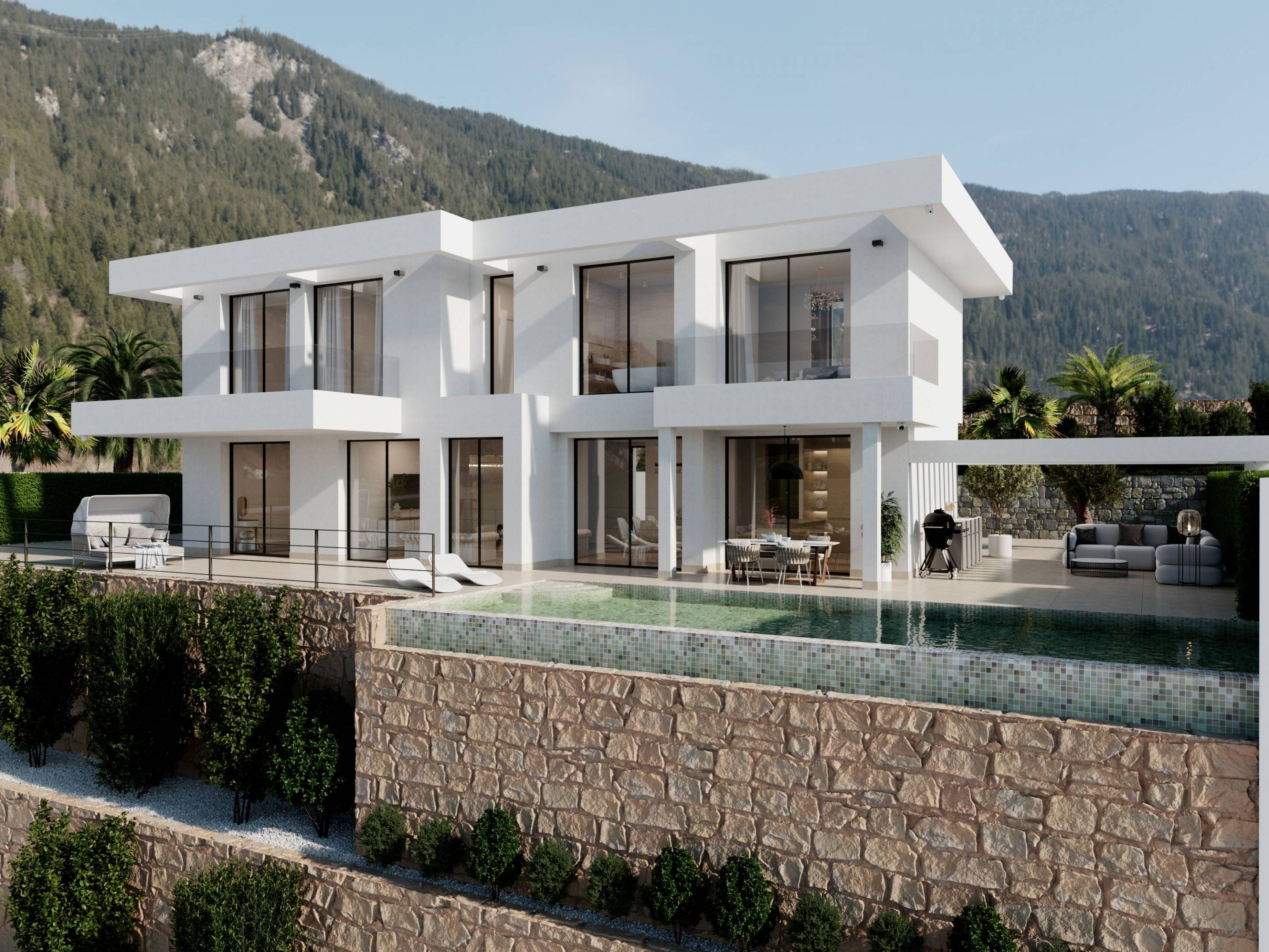 Double bedroom in 5-bedroom new-build villa, Sierra Cortina, Finestrat
