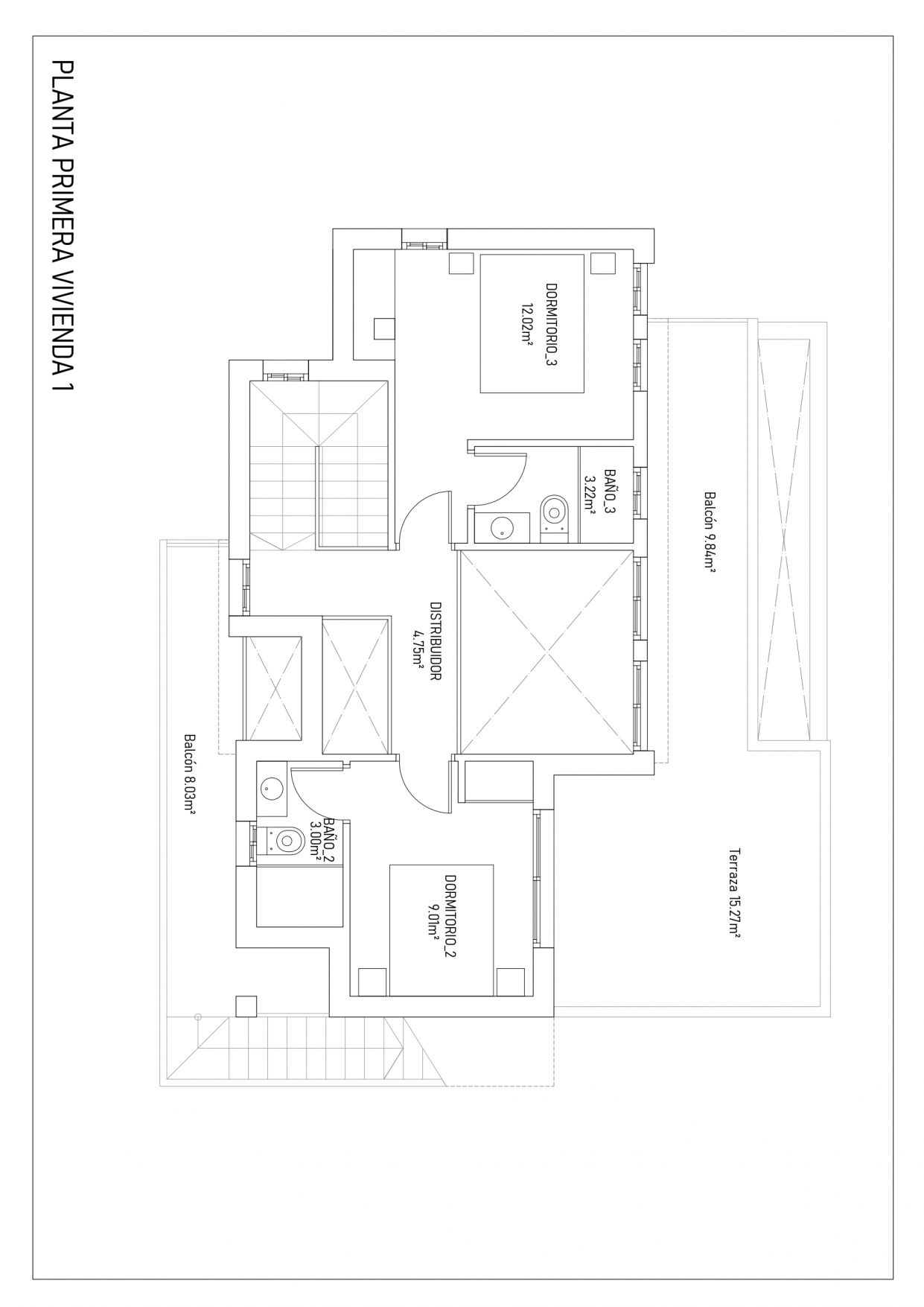 Plot layout plan showing 400m2 plot boundaries, 3-bedroom villa, Sector 25, Torrevieja