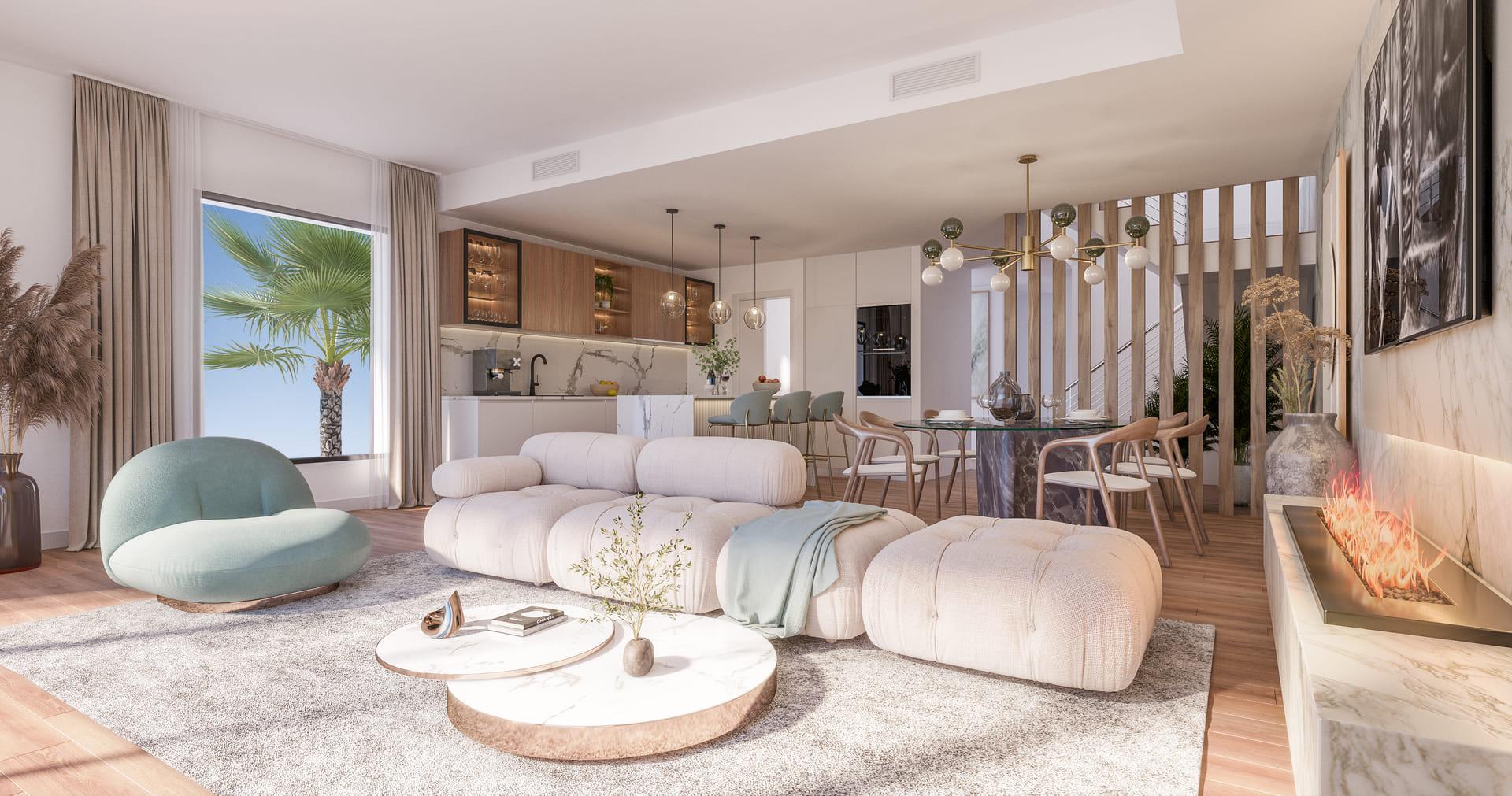 Second bathroom in 3-bedroom new-build villa, Calaburra, Mijas