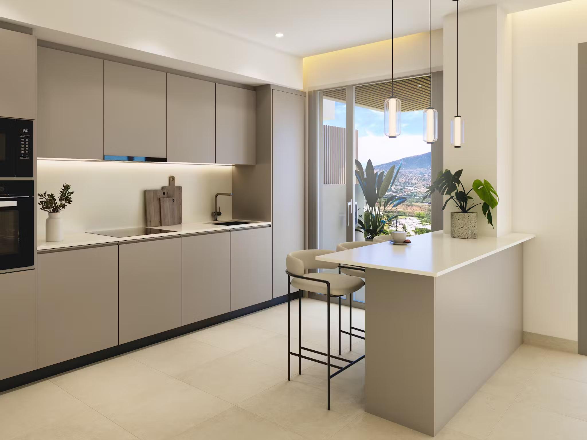 Indoor gym area in communal facilities, new-build development, La Cala Golf, Mijas