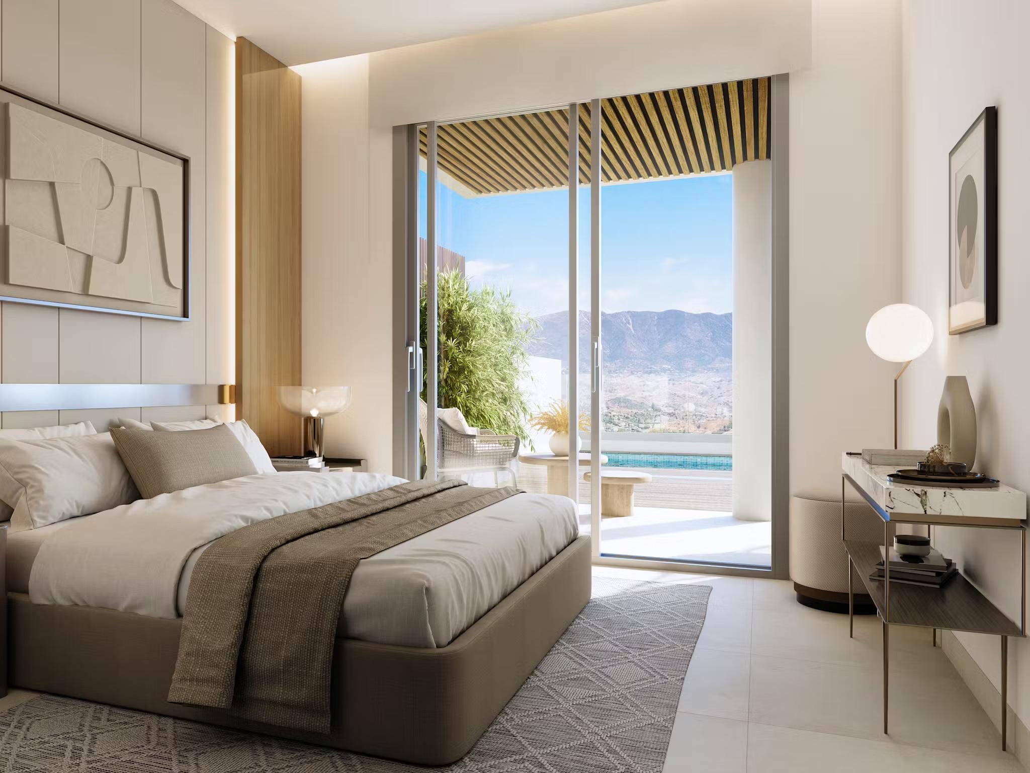 Communal gym with exercise equipment in new-build development, La Cala Golf, Mijas