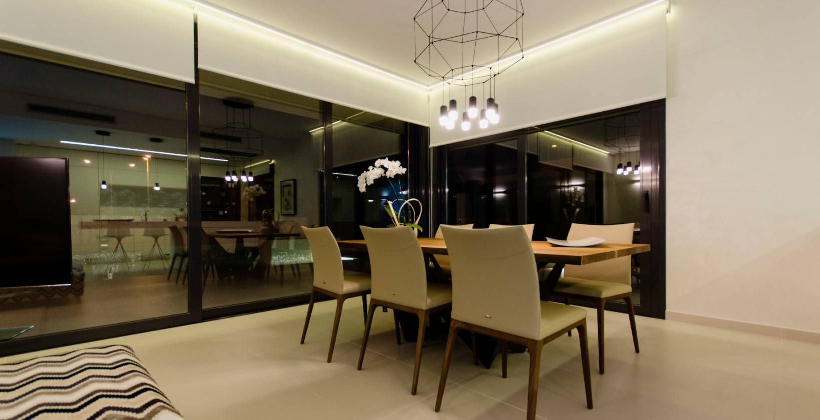 Hallway interior detail in new-build villa, Campoamor