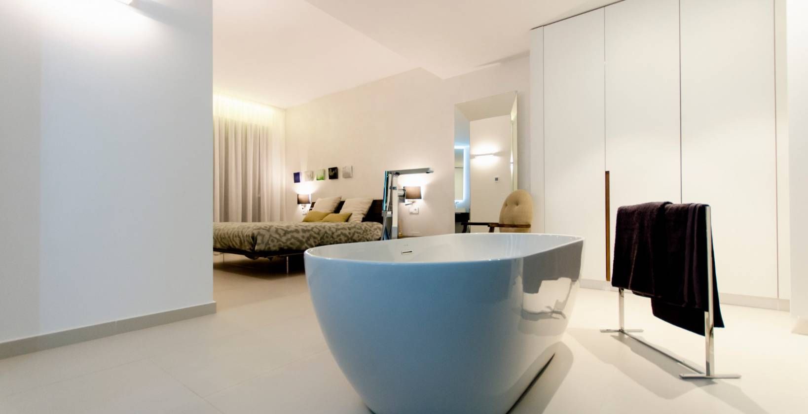 Dining area adjoining living space in 4-bedroom new-build villa, Campoamor