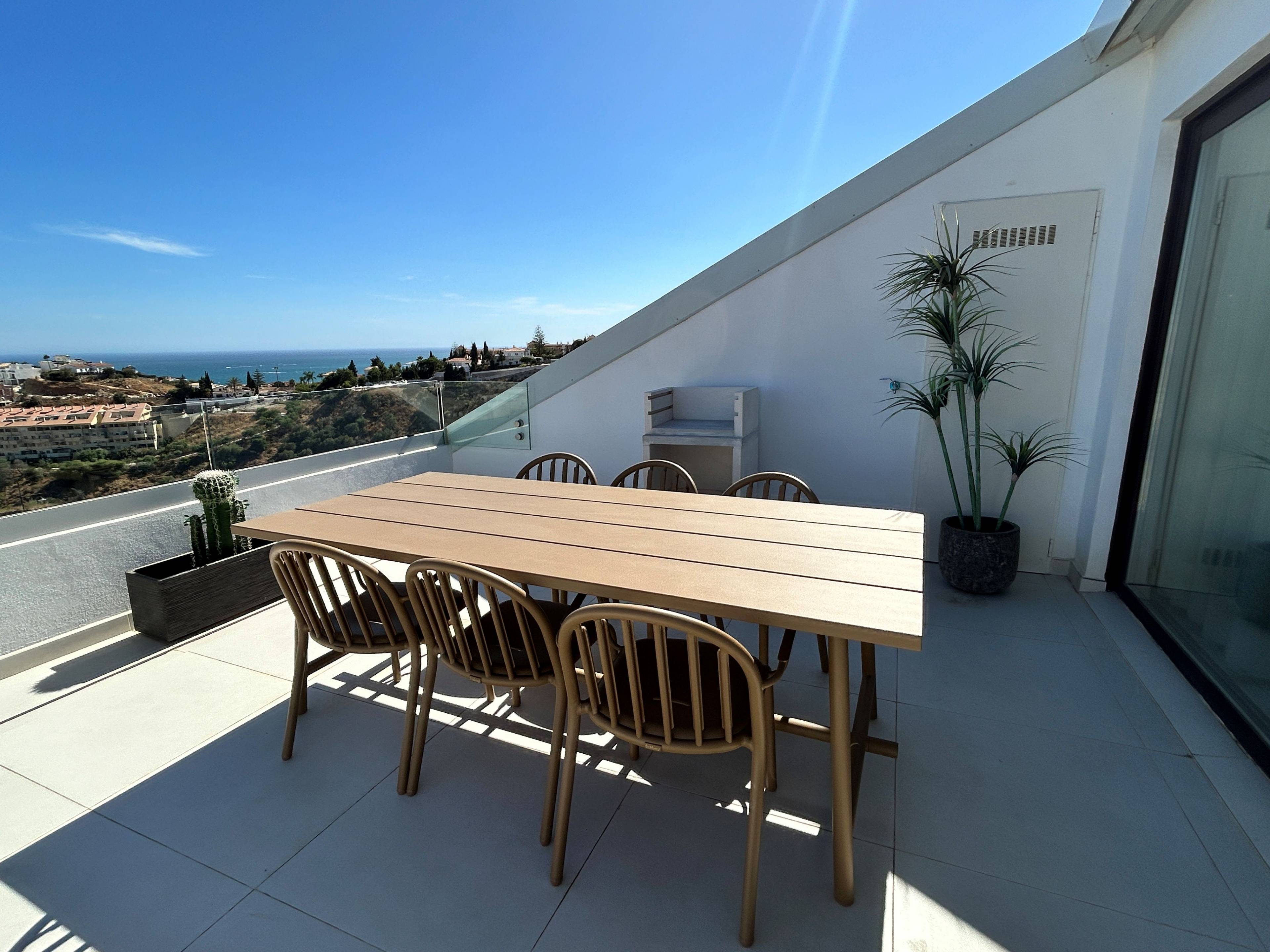 Reception lobby of new-build residential development, El Higuerón, Fuengirola