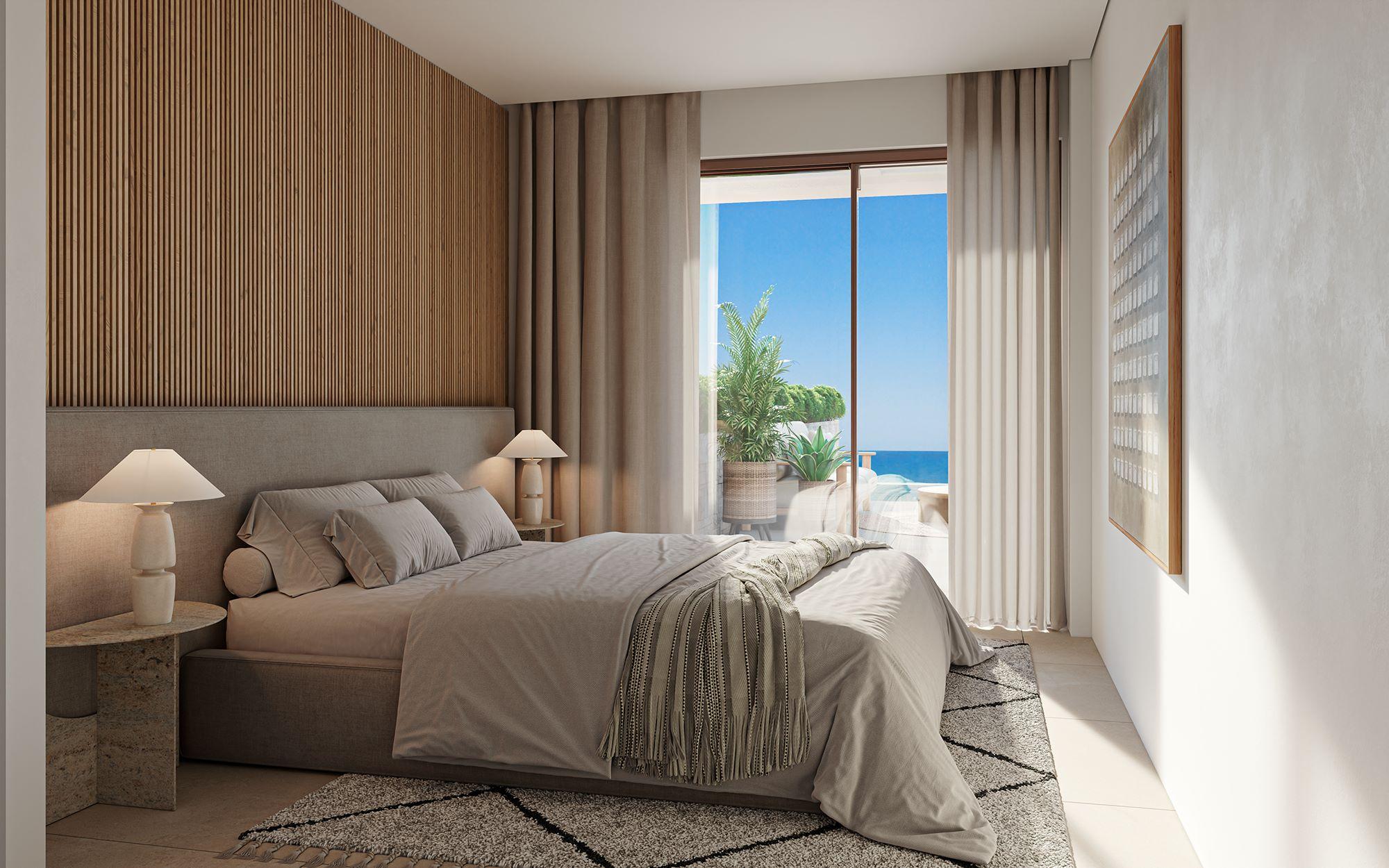 Communal landscaped gardens in new-build development, Calanova, Mijas
