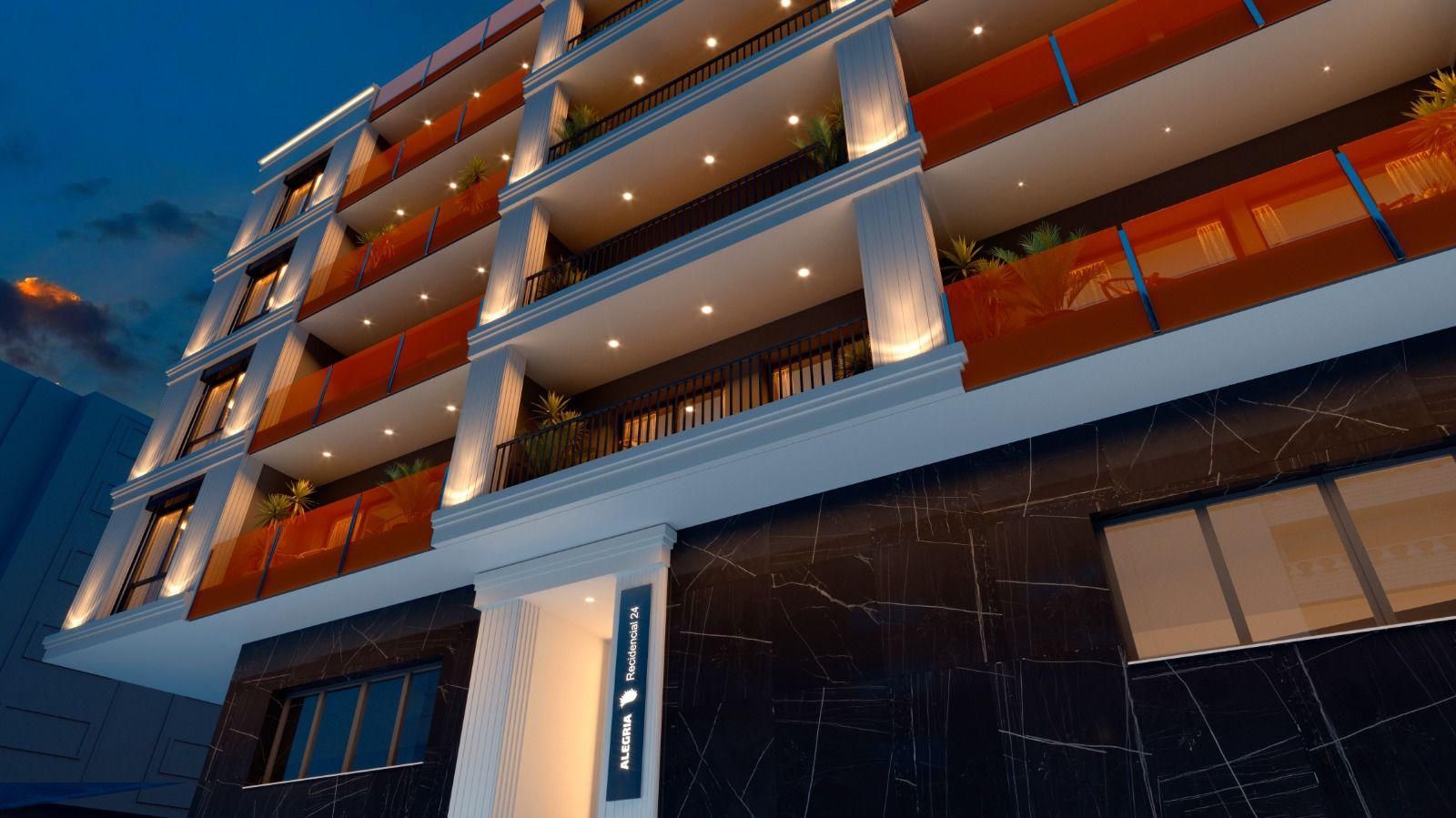 Ground-floor parking area inside new-build residential block, Centro, Torrevieja