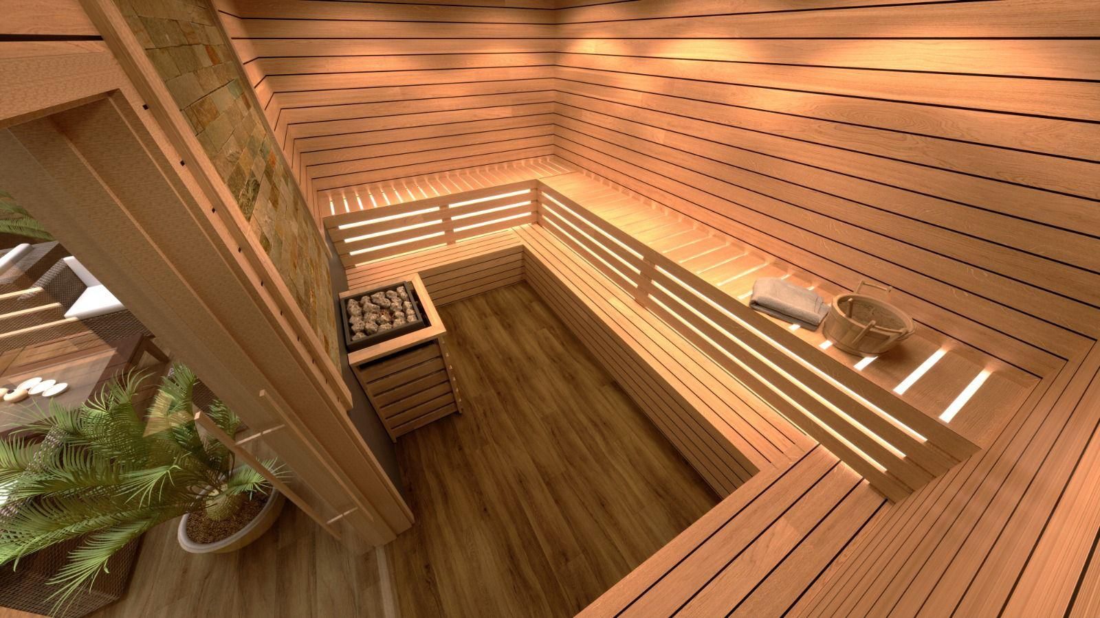 Shower enclosure with glass screen and tiled walls in new-build penthouse, Centro, Torrevieja