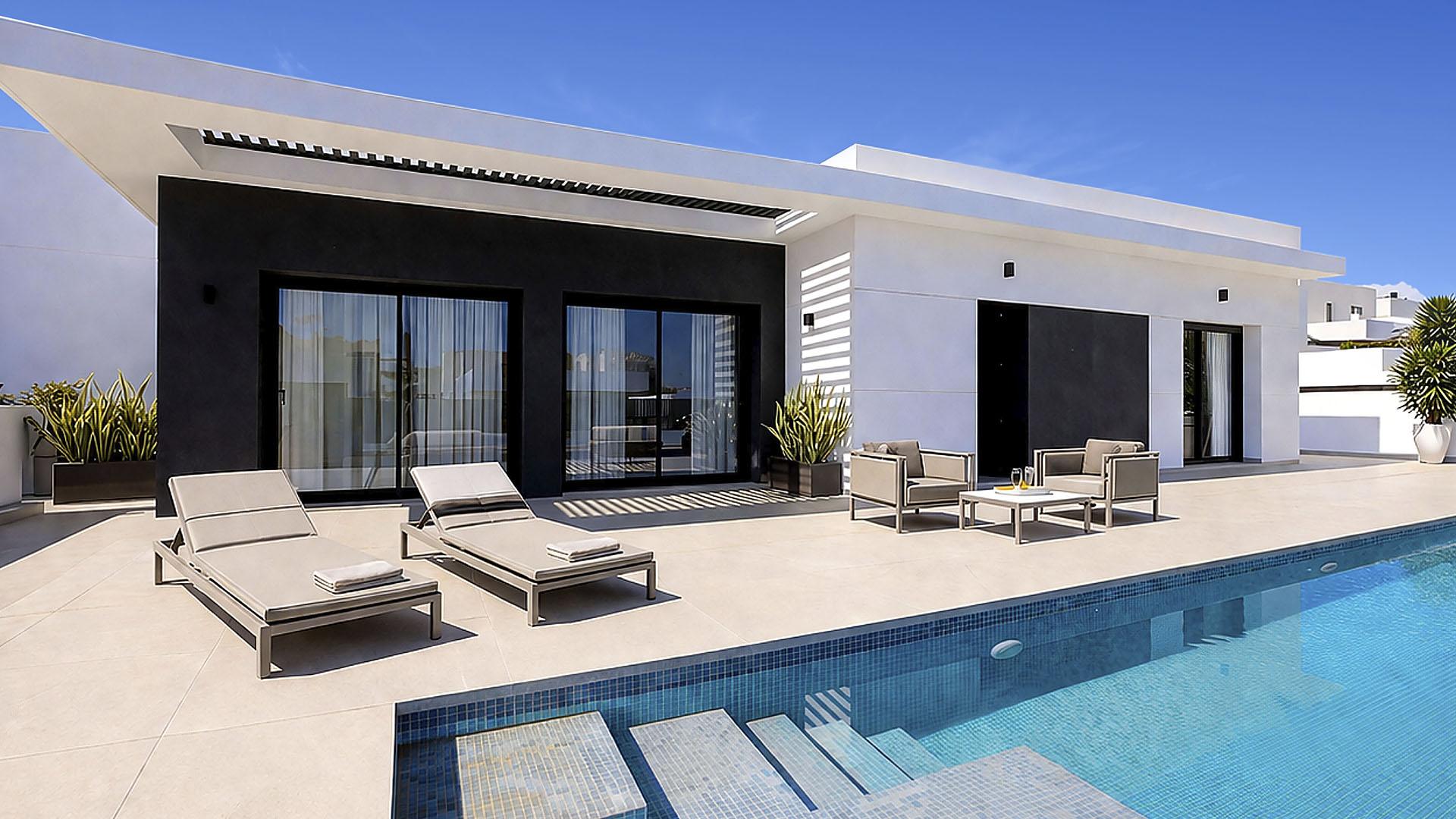 Fourth bedroom with fitted wardrobes, new-build detached villa, Centro de la Ciudad Quesada