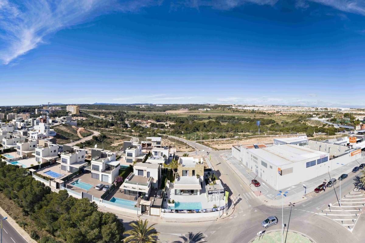 Pool deck and surround at new-build villa, Campoamor, Orihuela Costa