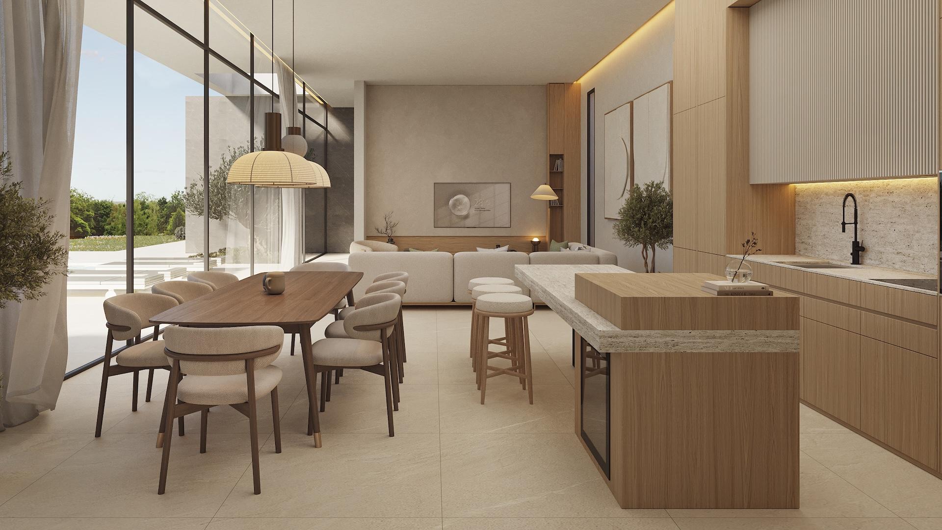 Dining space in 3-bedroom new-build villa, Calpe Town, Calpe